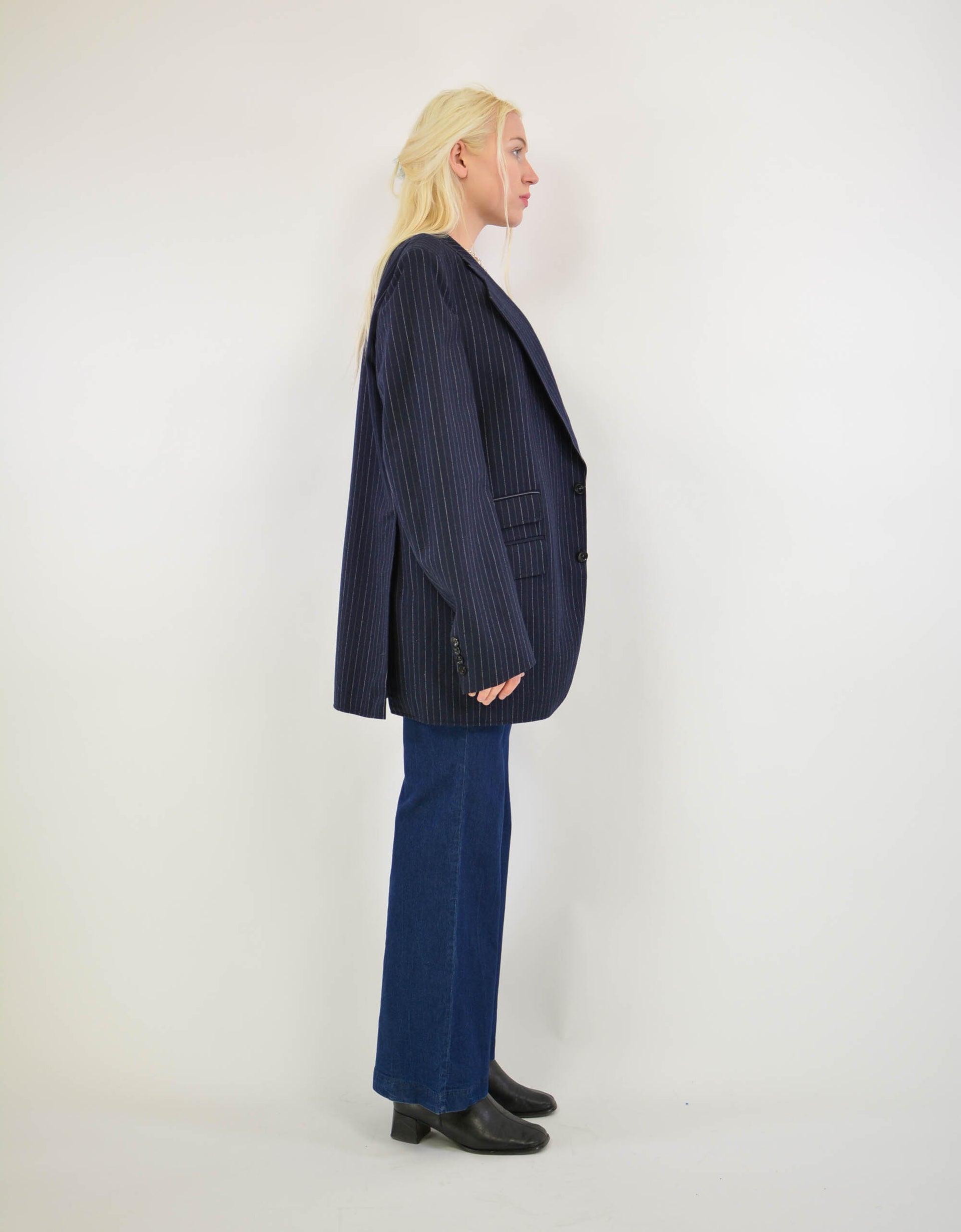Oversized striped blazer - PICKNWEIGHT - VINTAGE KILO STORE