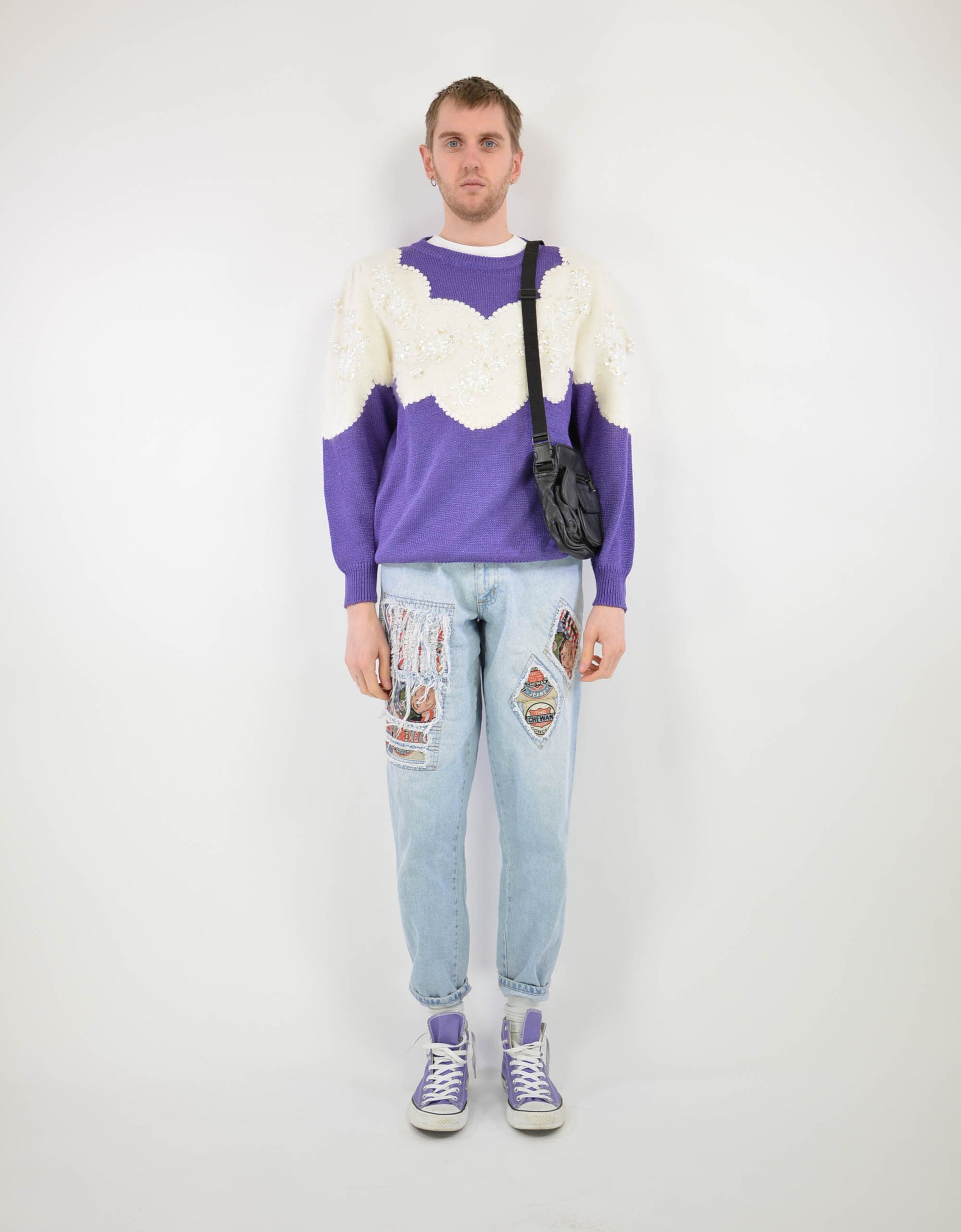 Purple knitwear - PICKNWEIGHT - VINTAGE KILO STORE