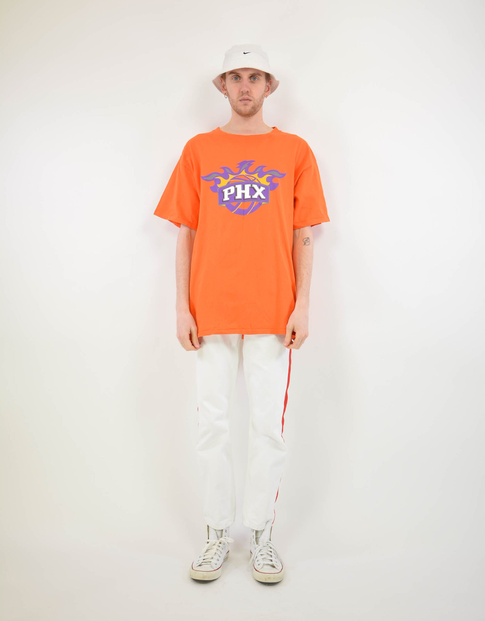 Orange print tee - PICKNWEIGHT - VINTAGE KILO STORE