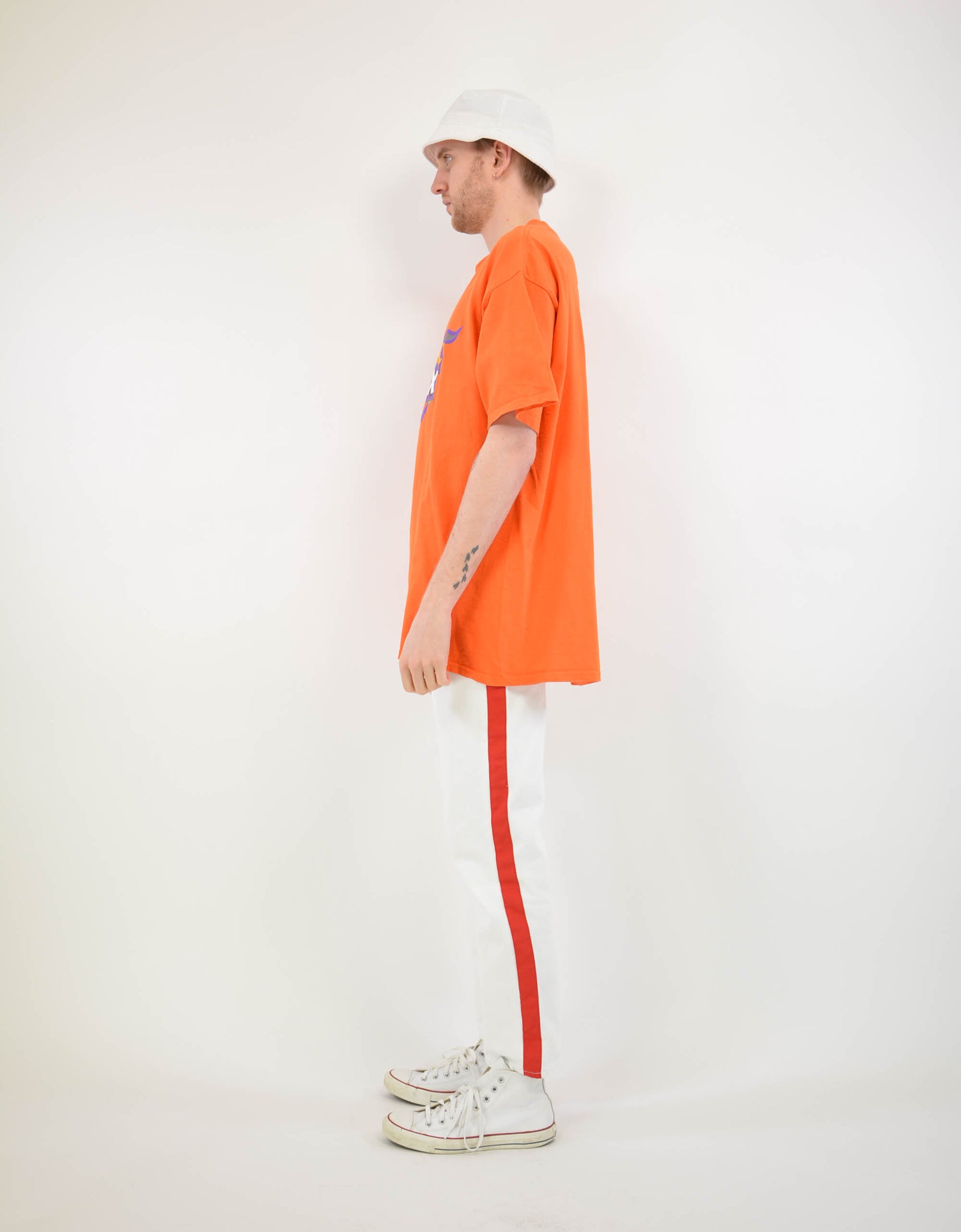 Orange print tee - PICKNWEIGHT - VINTAGE KILO STORE