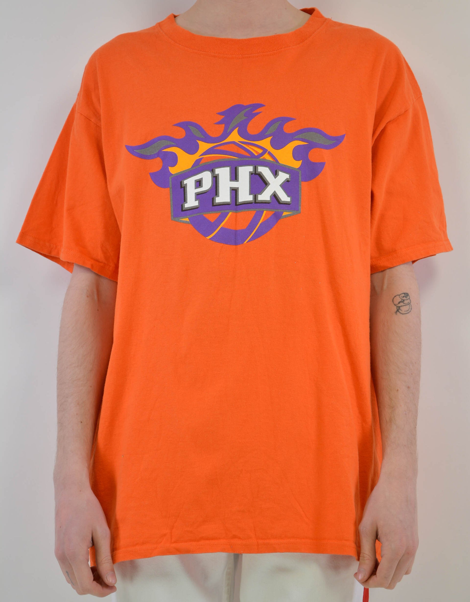 Orange print tee - PICKNWEIGHT - VINTAGE KILO STORE
