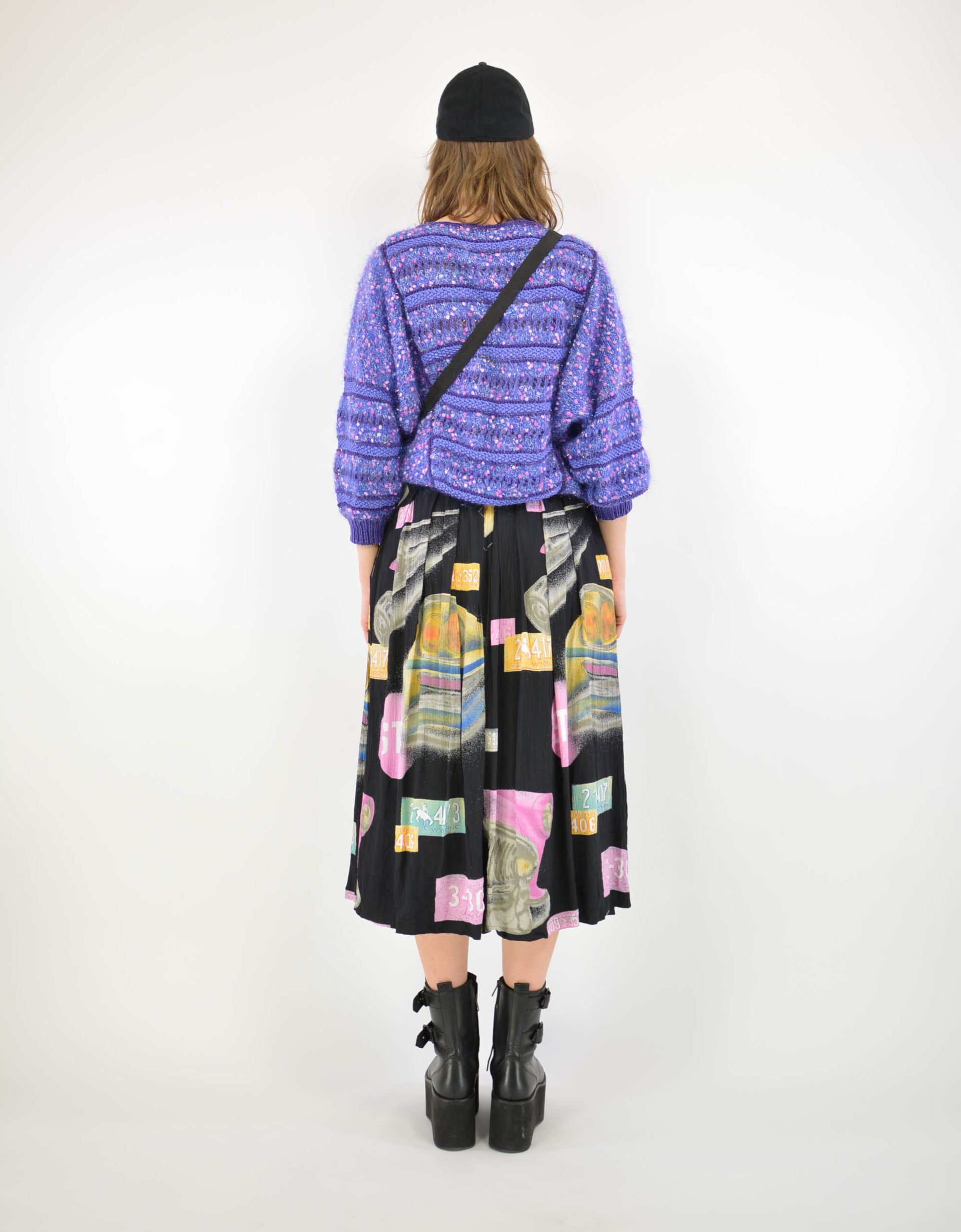 80s print skirt - PICKNWEIGHT - VINTAGE KILO STORE