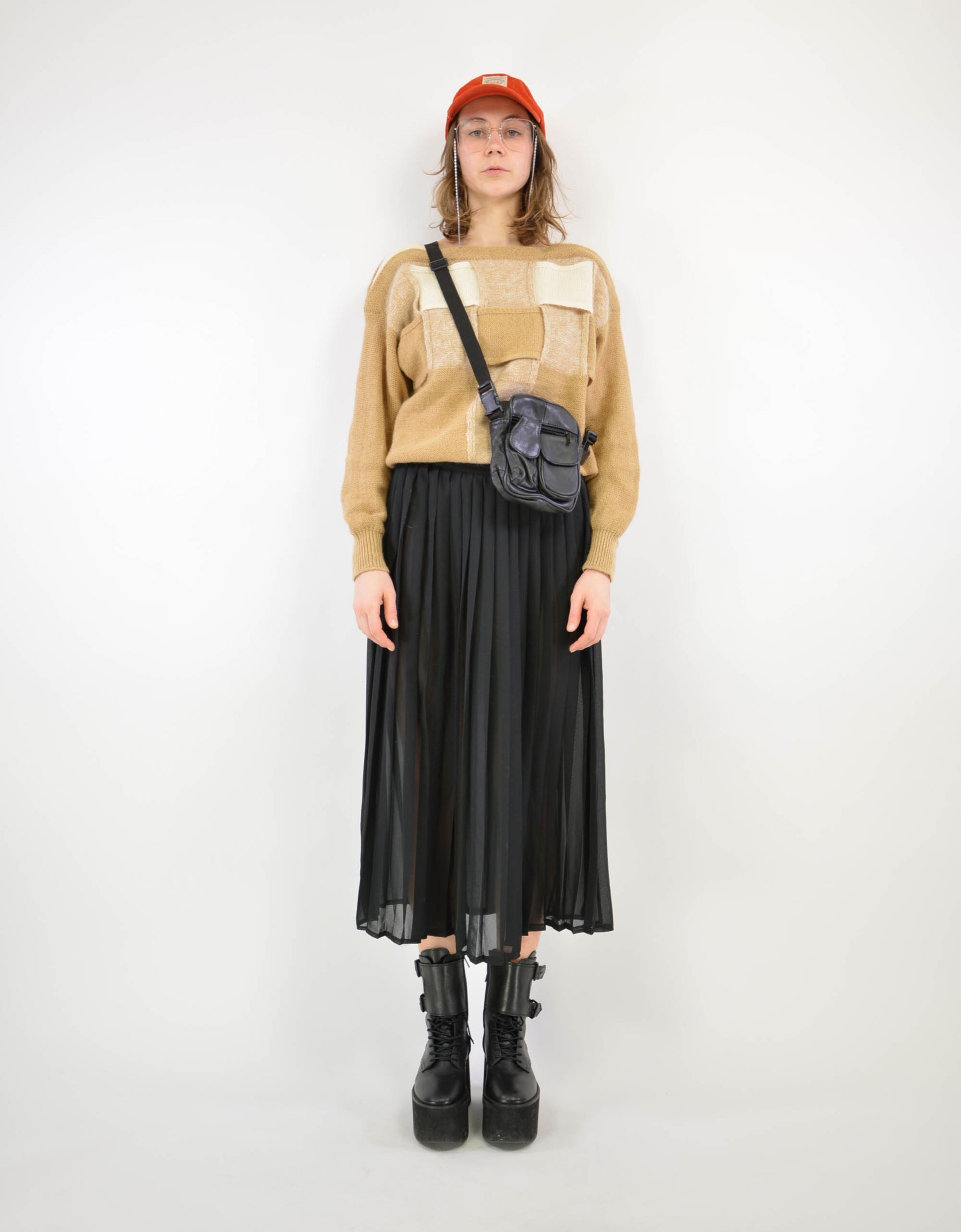 Black pleat skirt - PICKNWEIGHT - VINTAGE KILO STORE