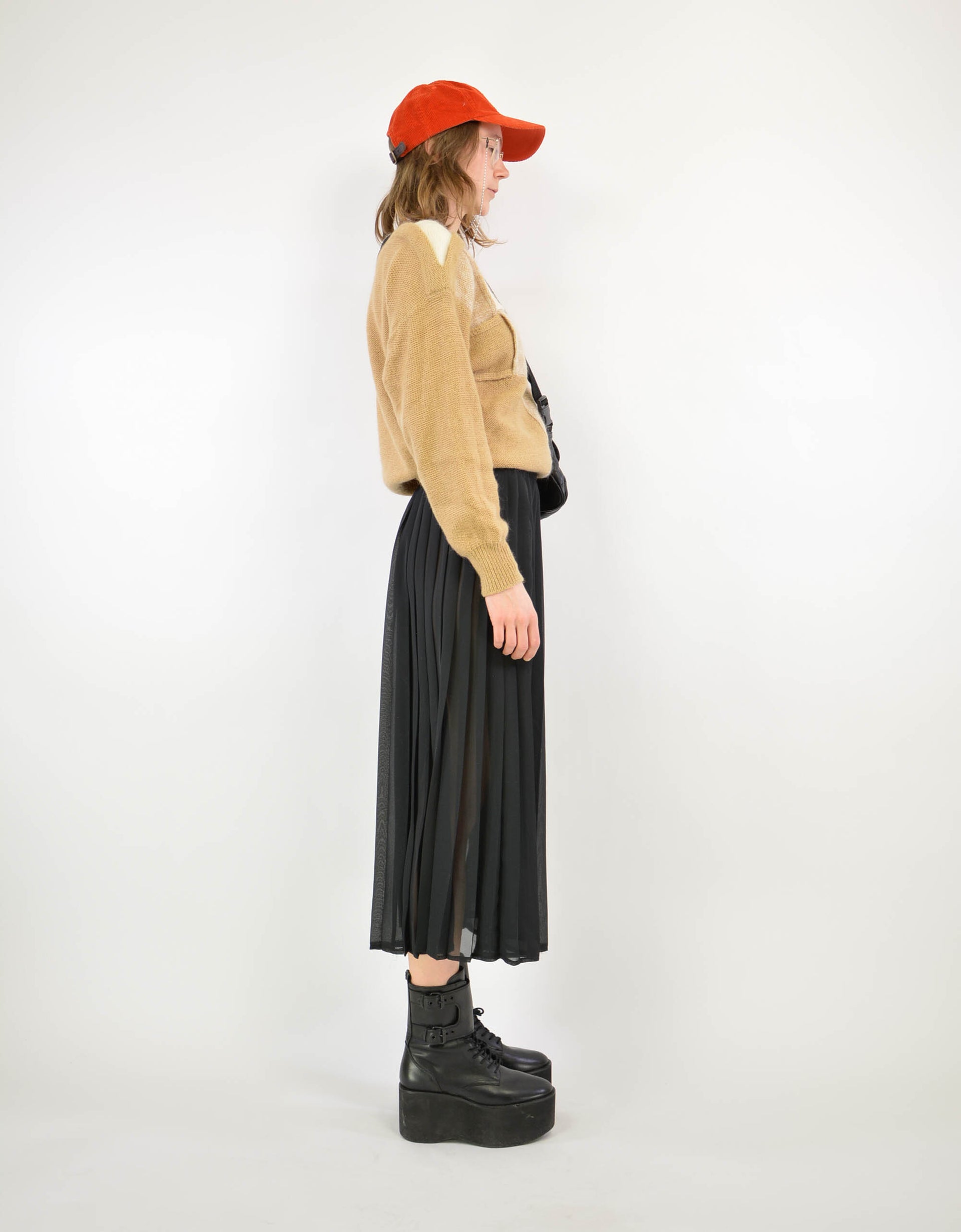 Black pleat skirt - PICKNWEIGHT - VINTAGE KILO STORE