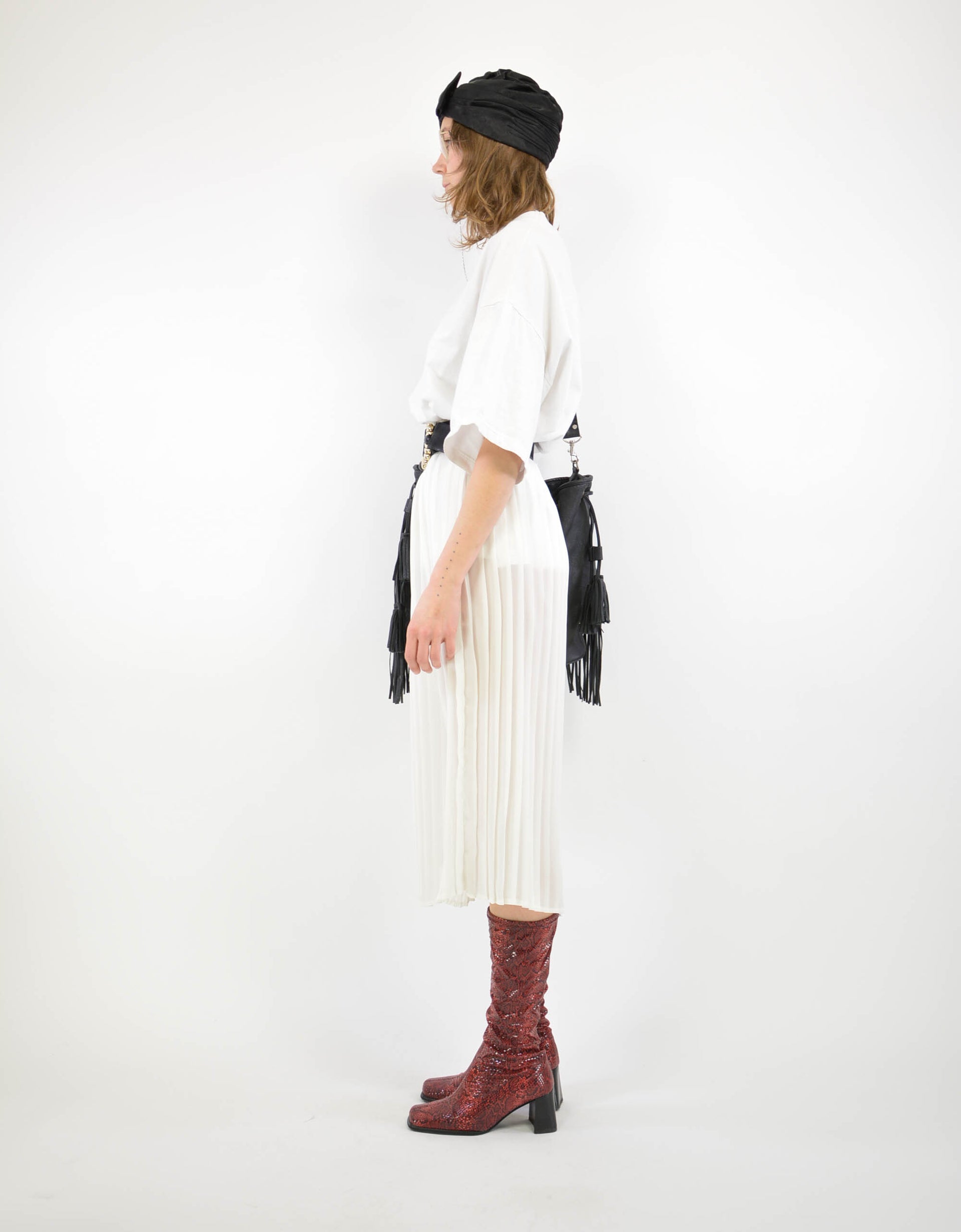 White pleat skirt - PICKNWEIGHT - VINTAGE KILO STORE