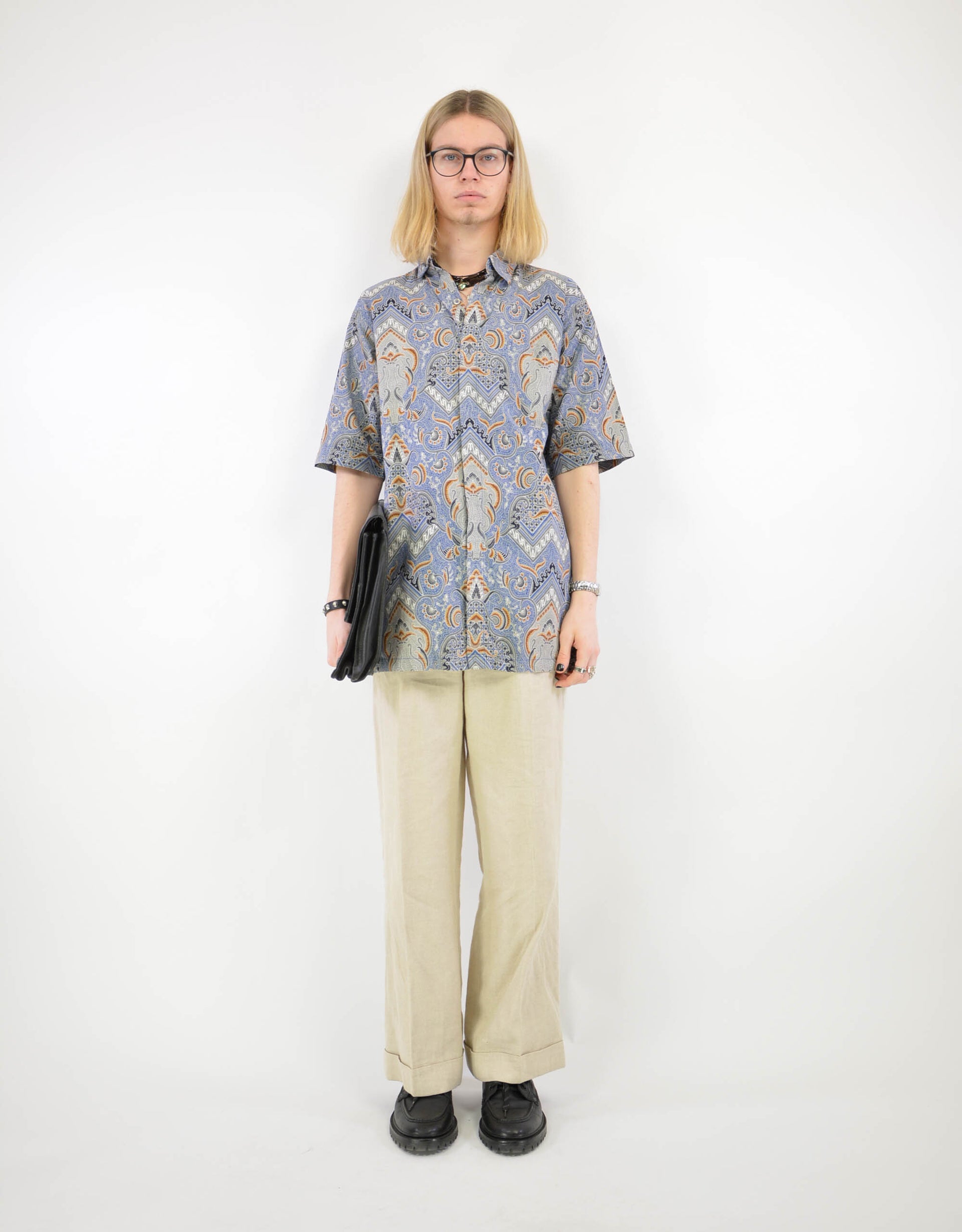 80s print shirt - PICKNWEIGHT - VINTAGE KILO STORE