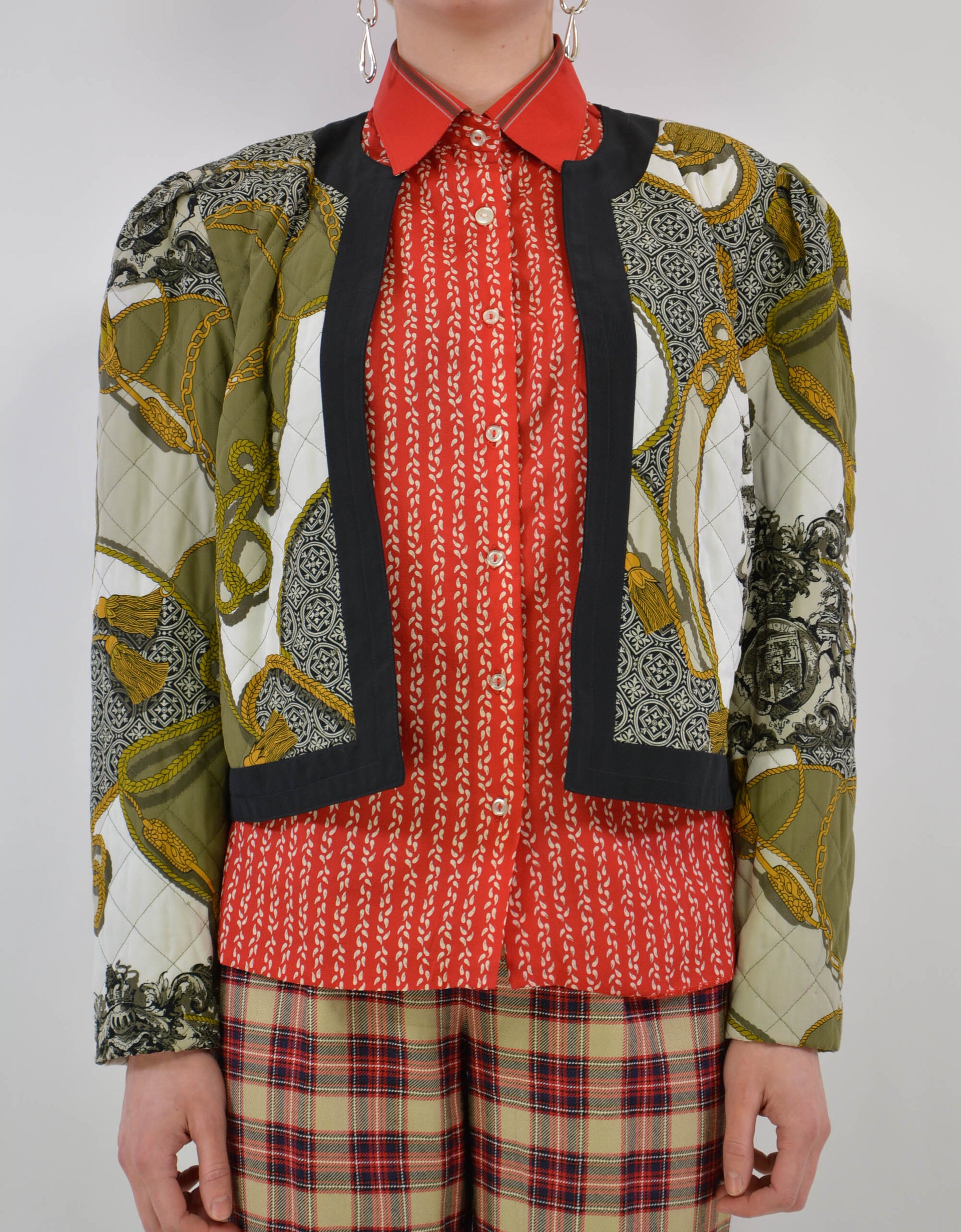 Baroque print jacket - PICKNWEIGHT - VINTAGE KILO STORE