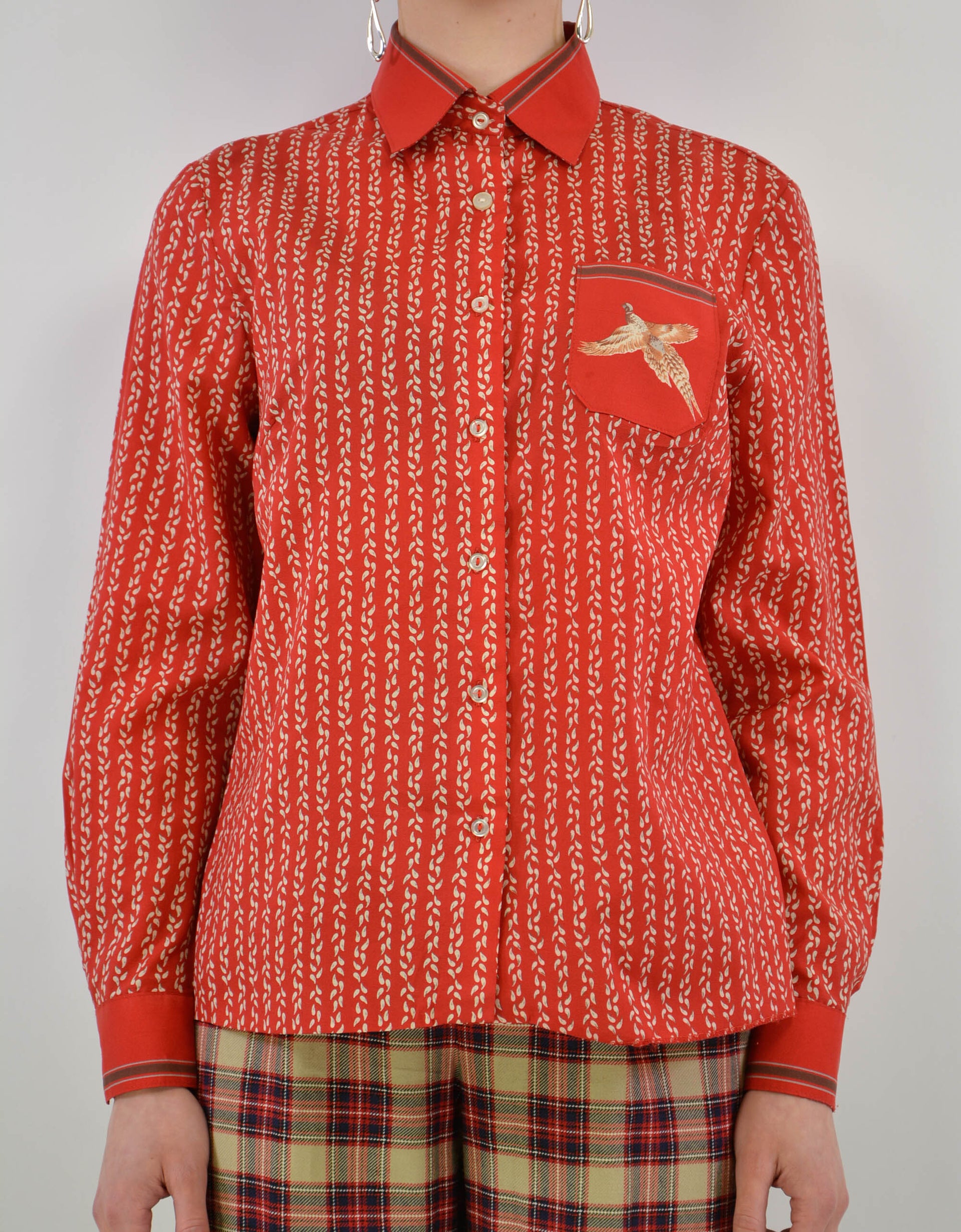 70s print blouse - PICKNWEIGHT - VINTAGE KILO STORE