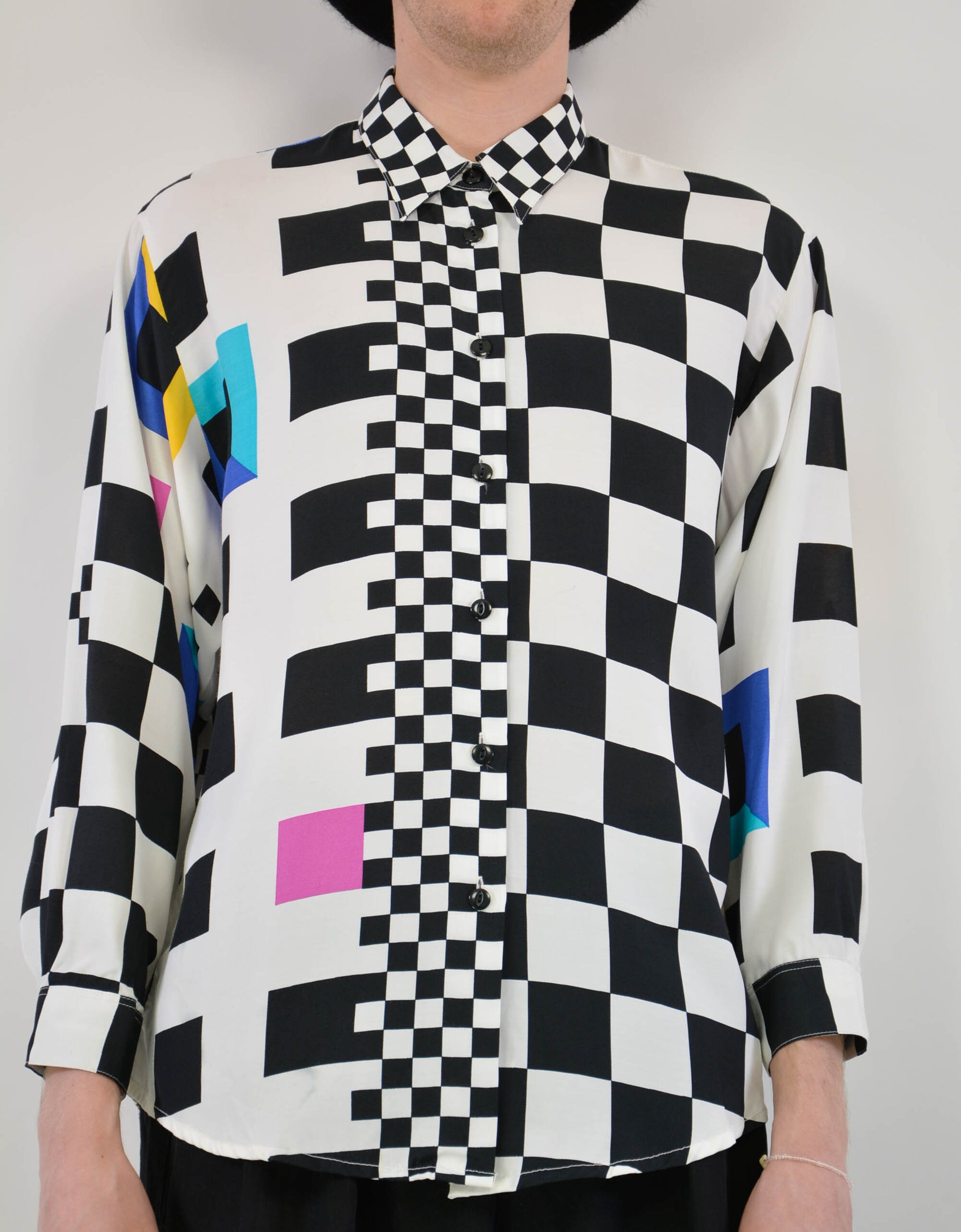 80s print blouse - PICKNWEIGHT - VINTAGE KILO STORE