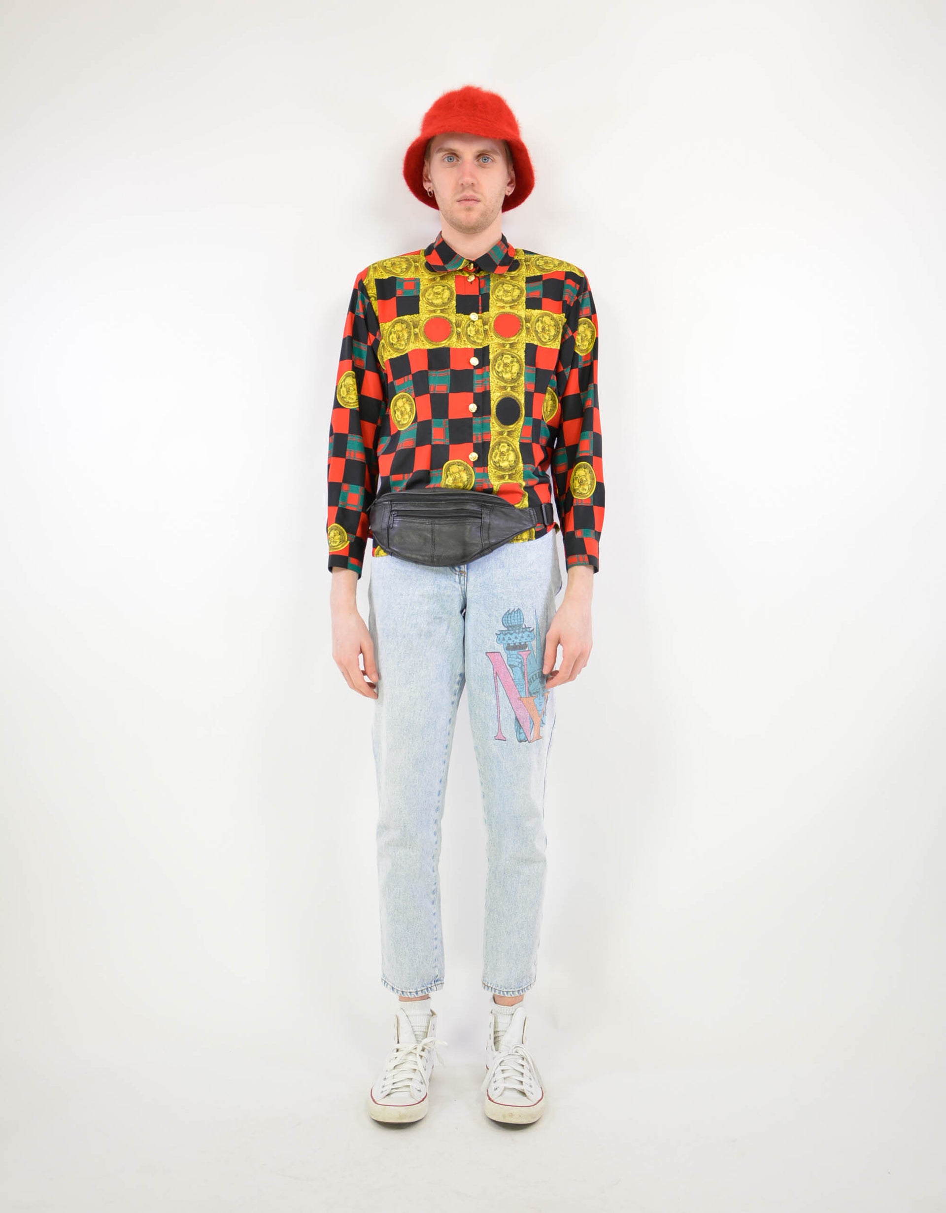 Baroque print blouse - PICKNWEIGHT - VINTAGE KILO STORE