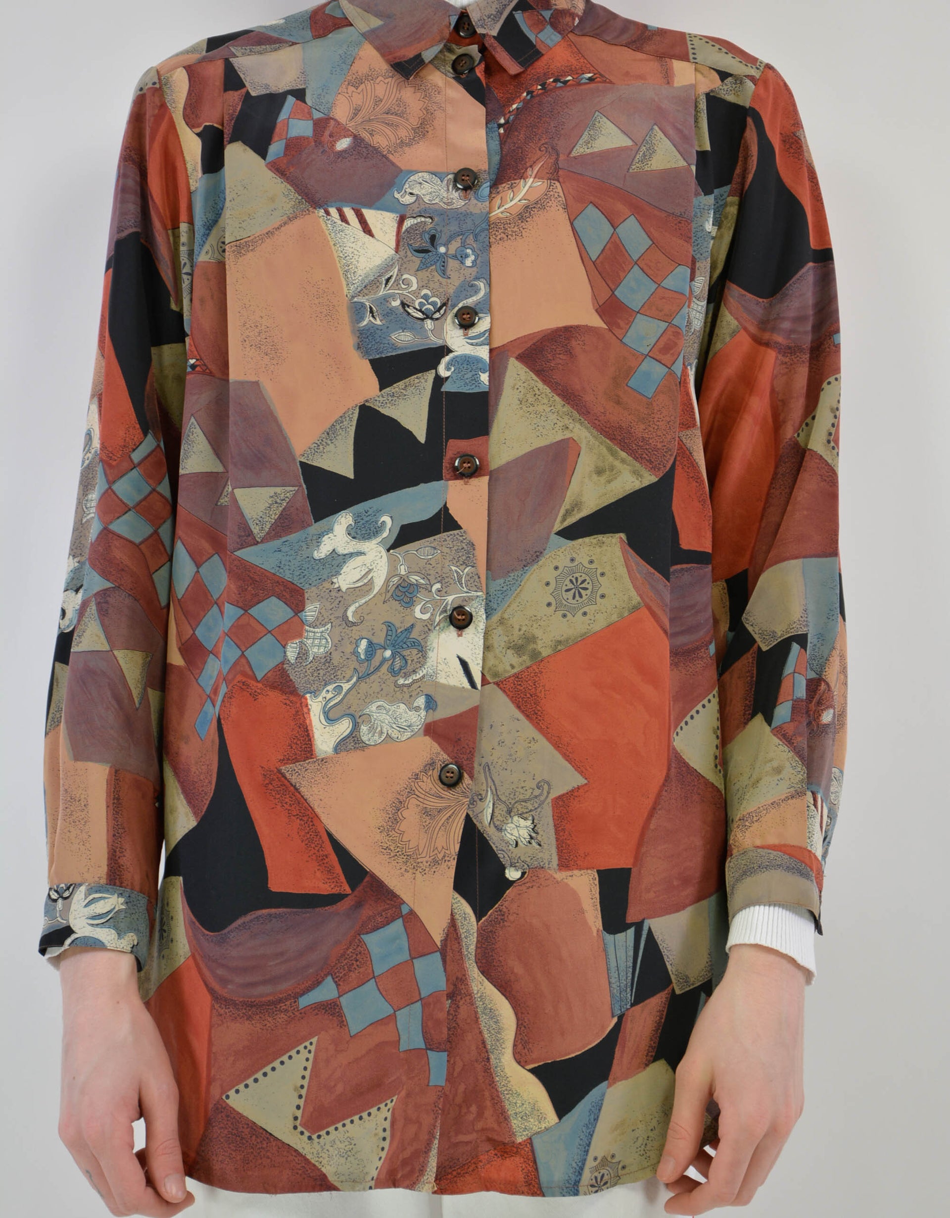 80s print blouse - PICKNWEIGHT - VINTAGE KILO STORE