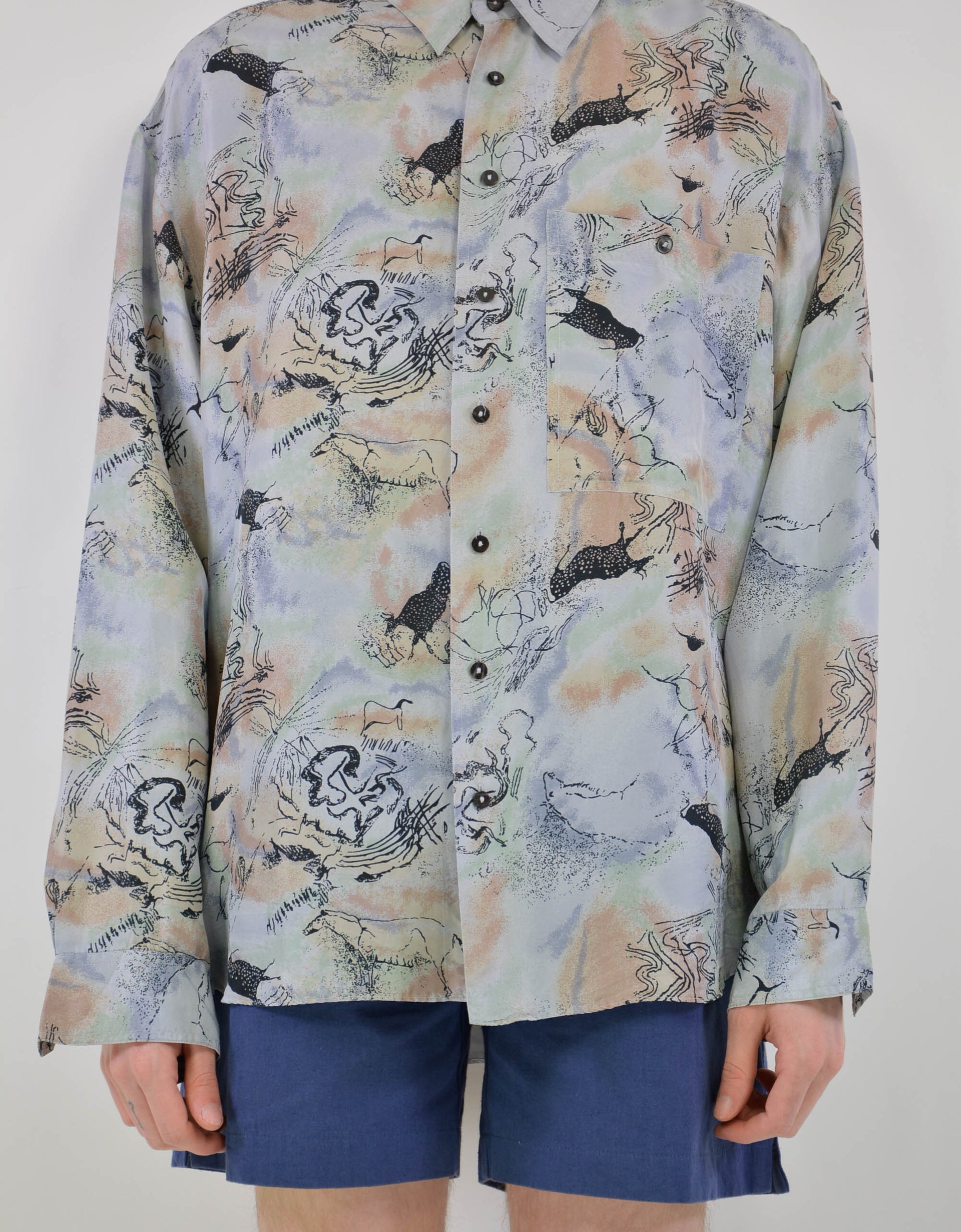 80s print shirt - PICKNWEIGHT - VINTAGE KILO STORE