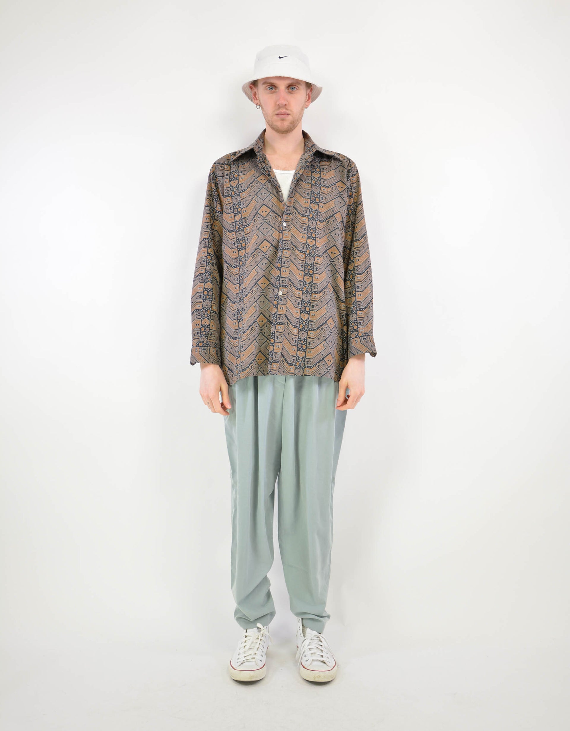 90s print shirt - PICKNWEIGHT - VINTAGE KILO STORE