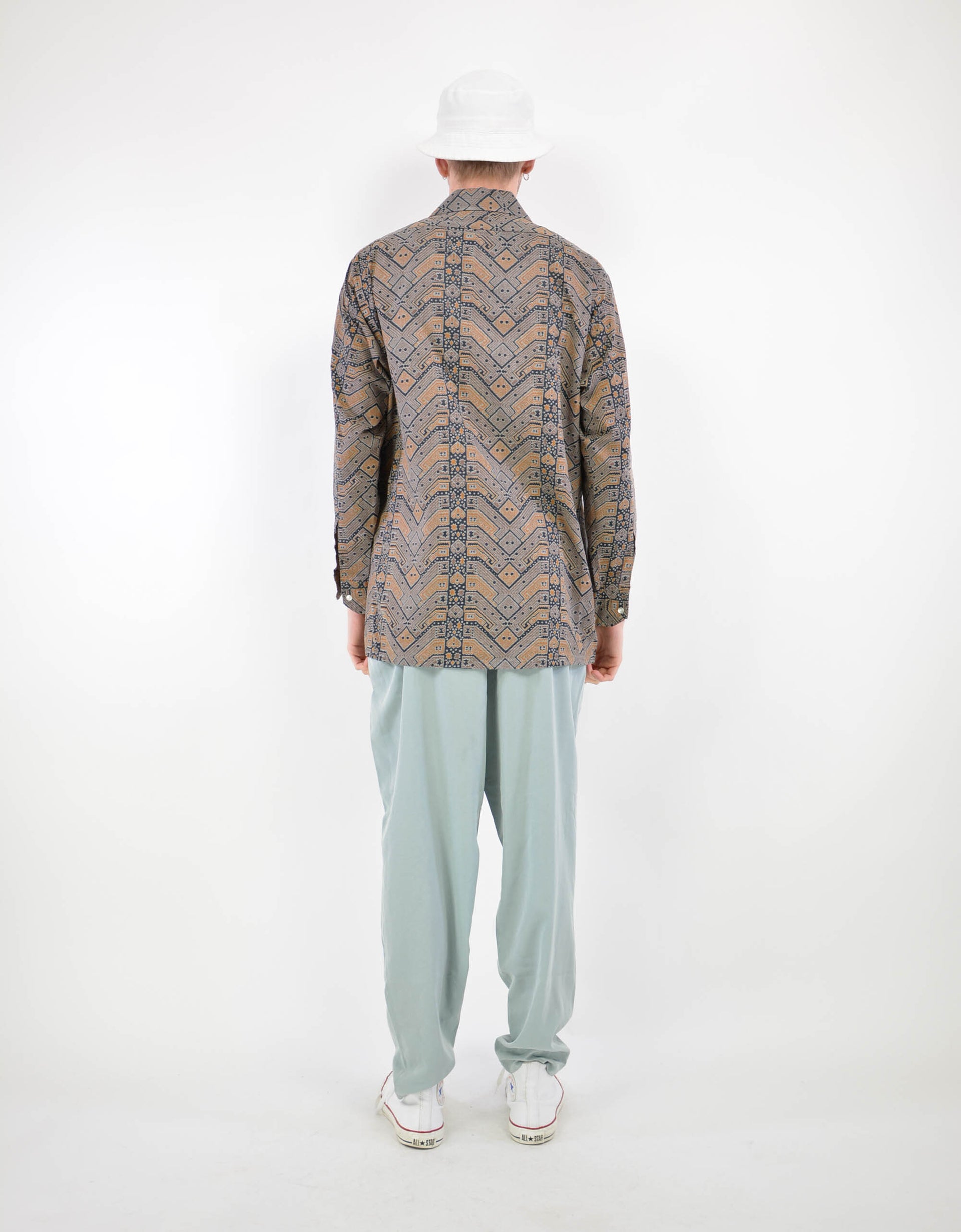 90s print shirt - PICKNWEIGHT - VINTAGE KILO STORE