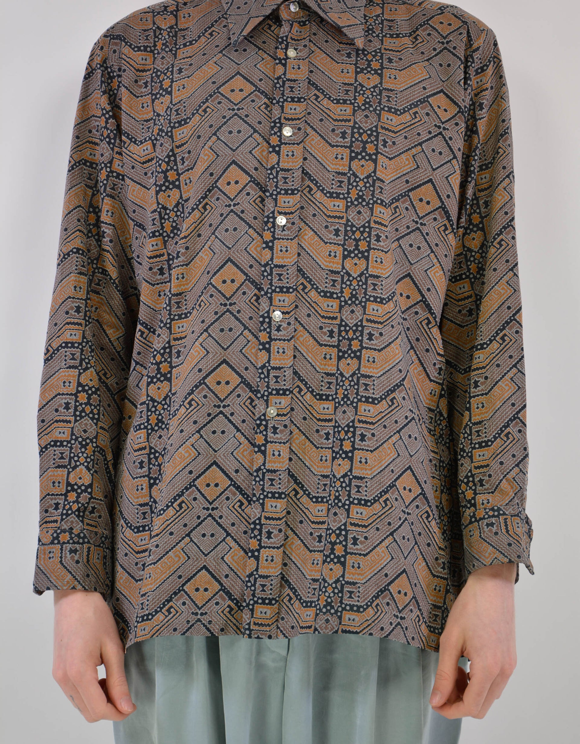 90s print shirt - PICKNWEIGHT - VINTAGE KILO STORE