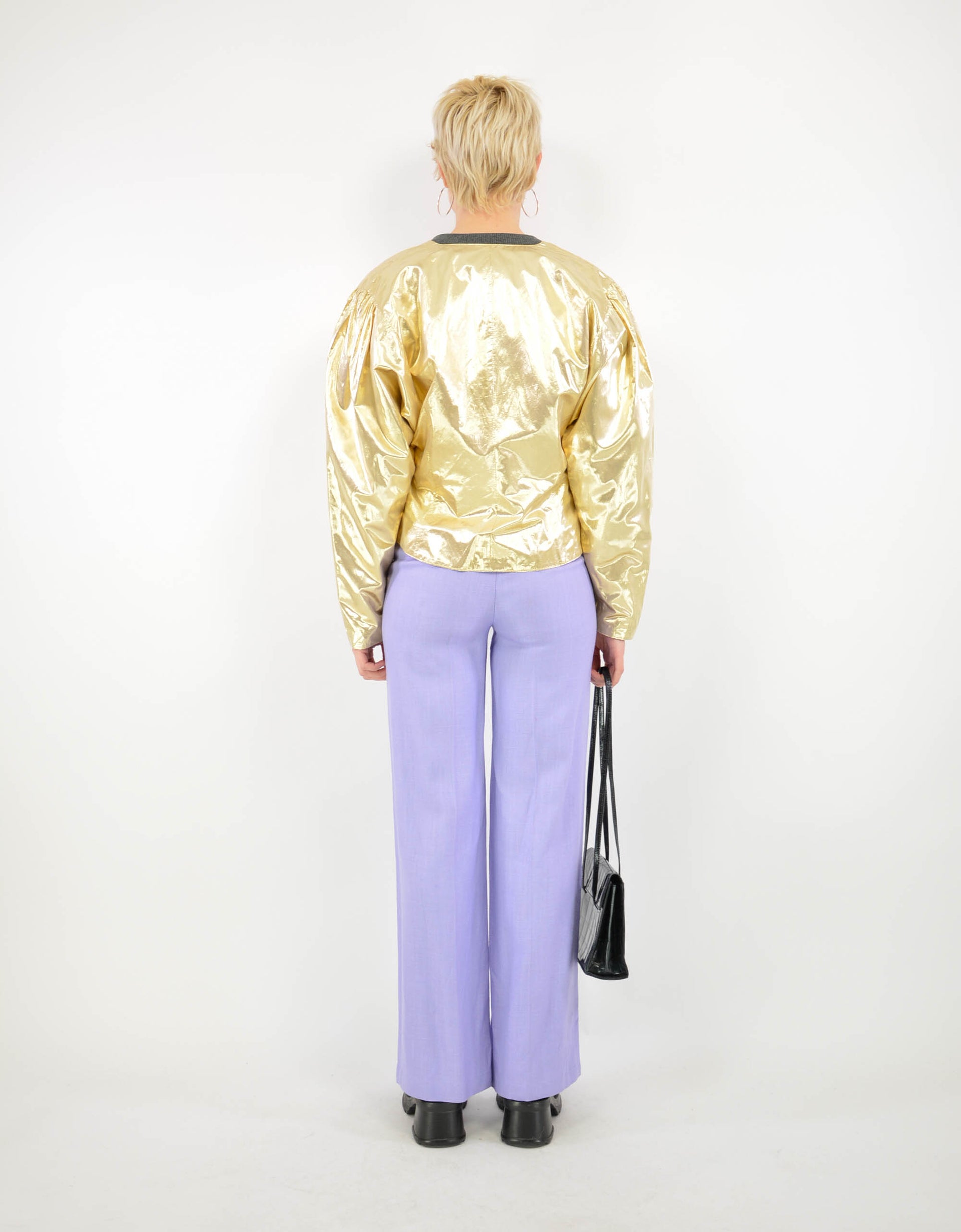 Gold lurex jacket - PICKNWEIGHT - VINTAGE KILO STORE