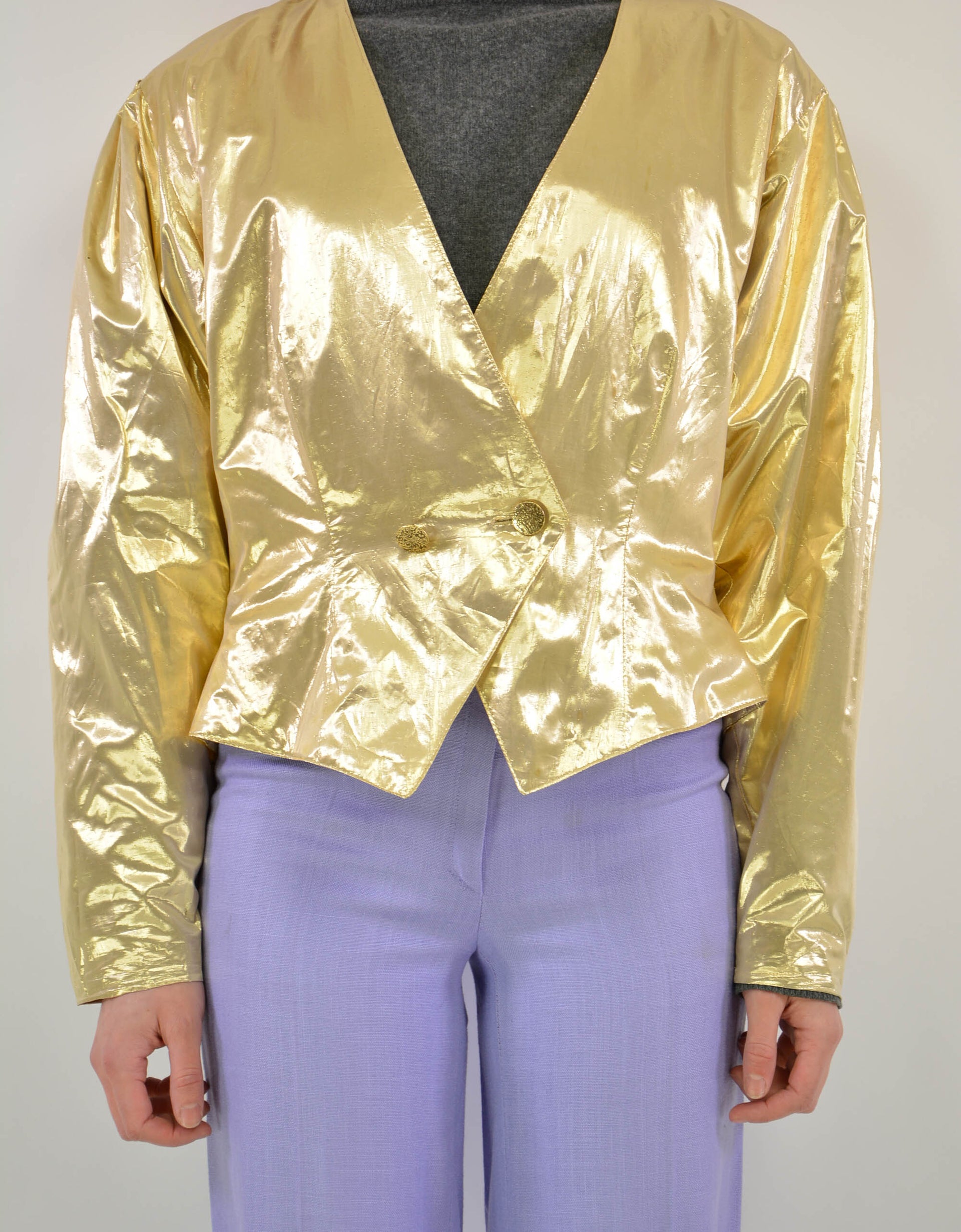 Gold lurex jacket - PICKNWEIGHT - VINTAGE KILO STORE