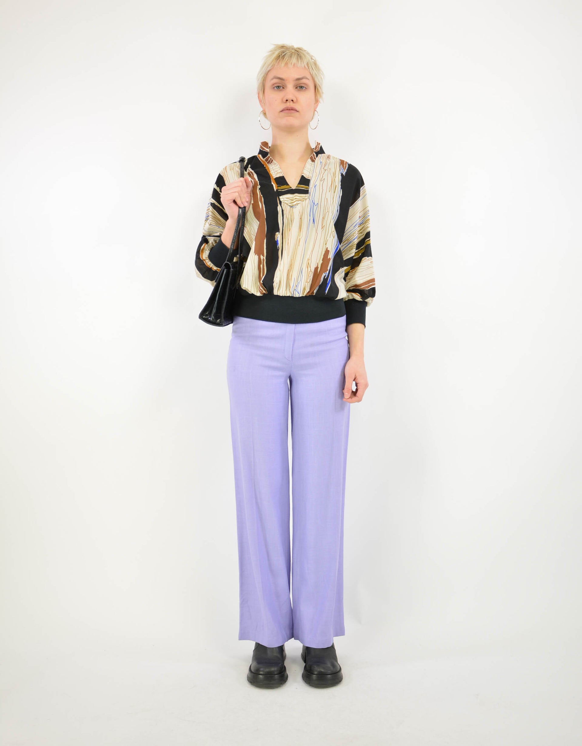 70s print blouse - PICKNWEIGHT - VINTAGE KILO STORE