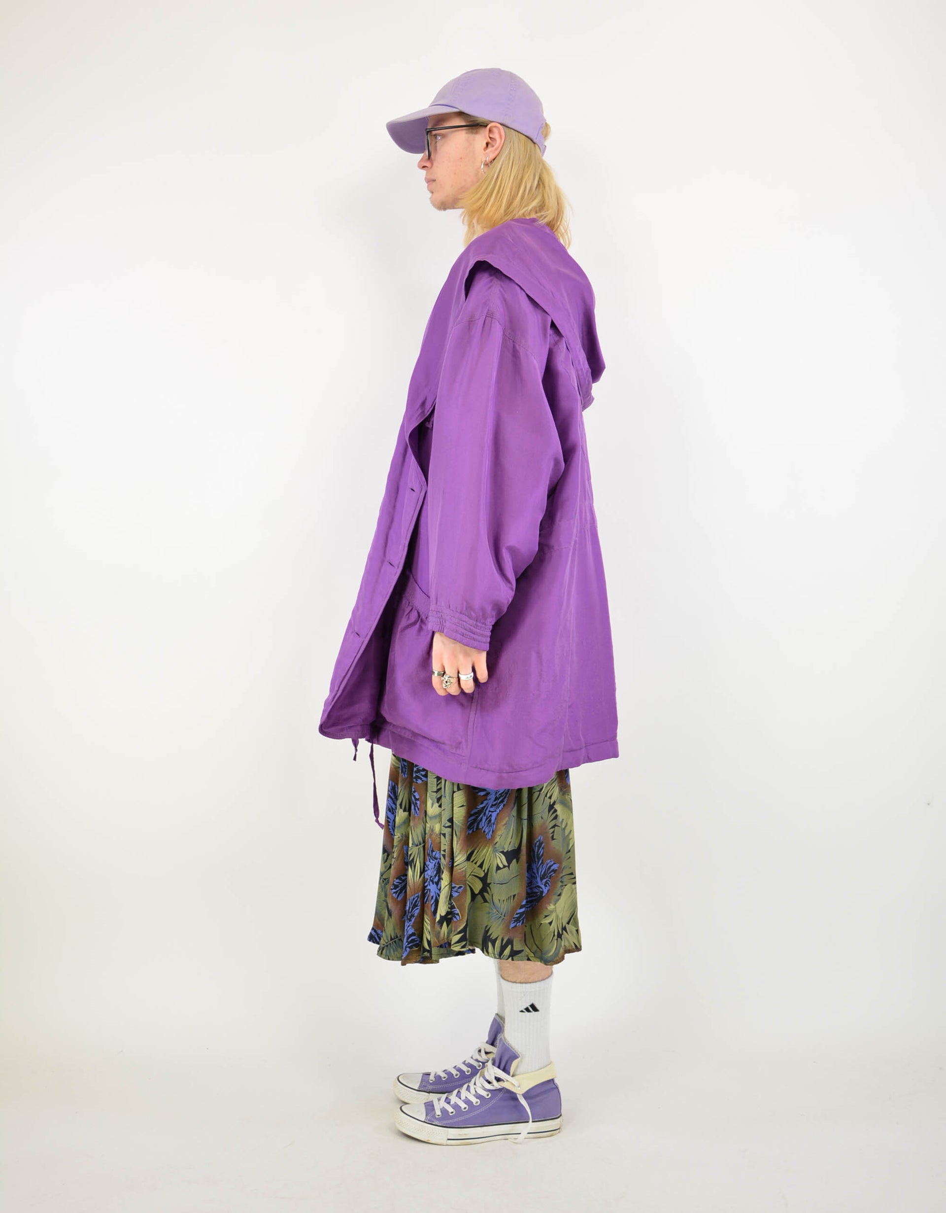 Purple silk jacket - PICKNWEIGHT - VINTAGE KILO STORE