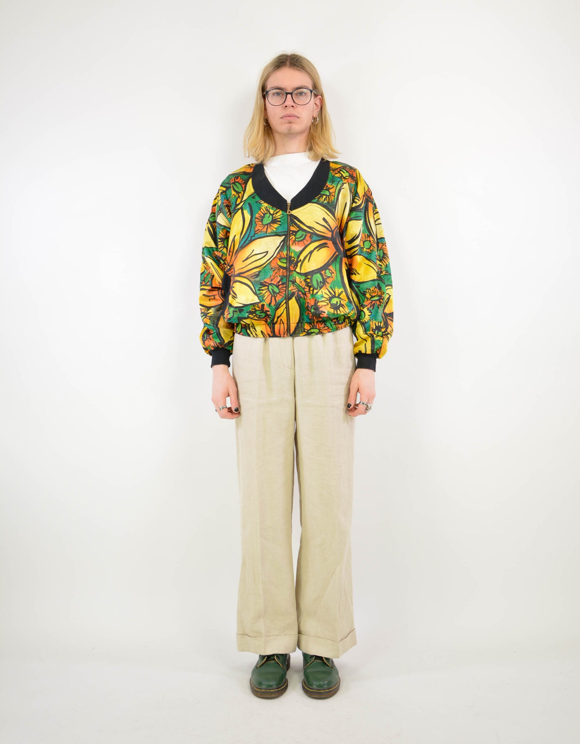 90s flower jacket - PICKNWEIGHT - VINTAGE KILO STORE