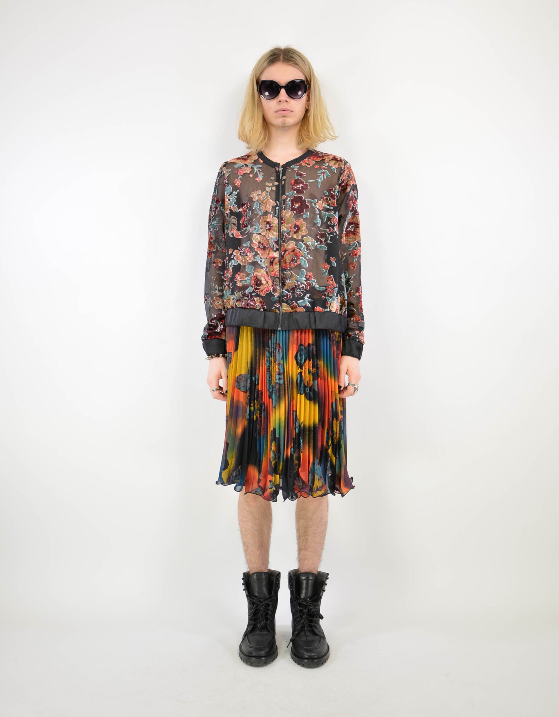 Transparent flower jacket - PICKNWEIGHT - VINTAGE KILO STORE