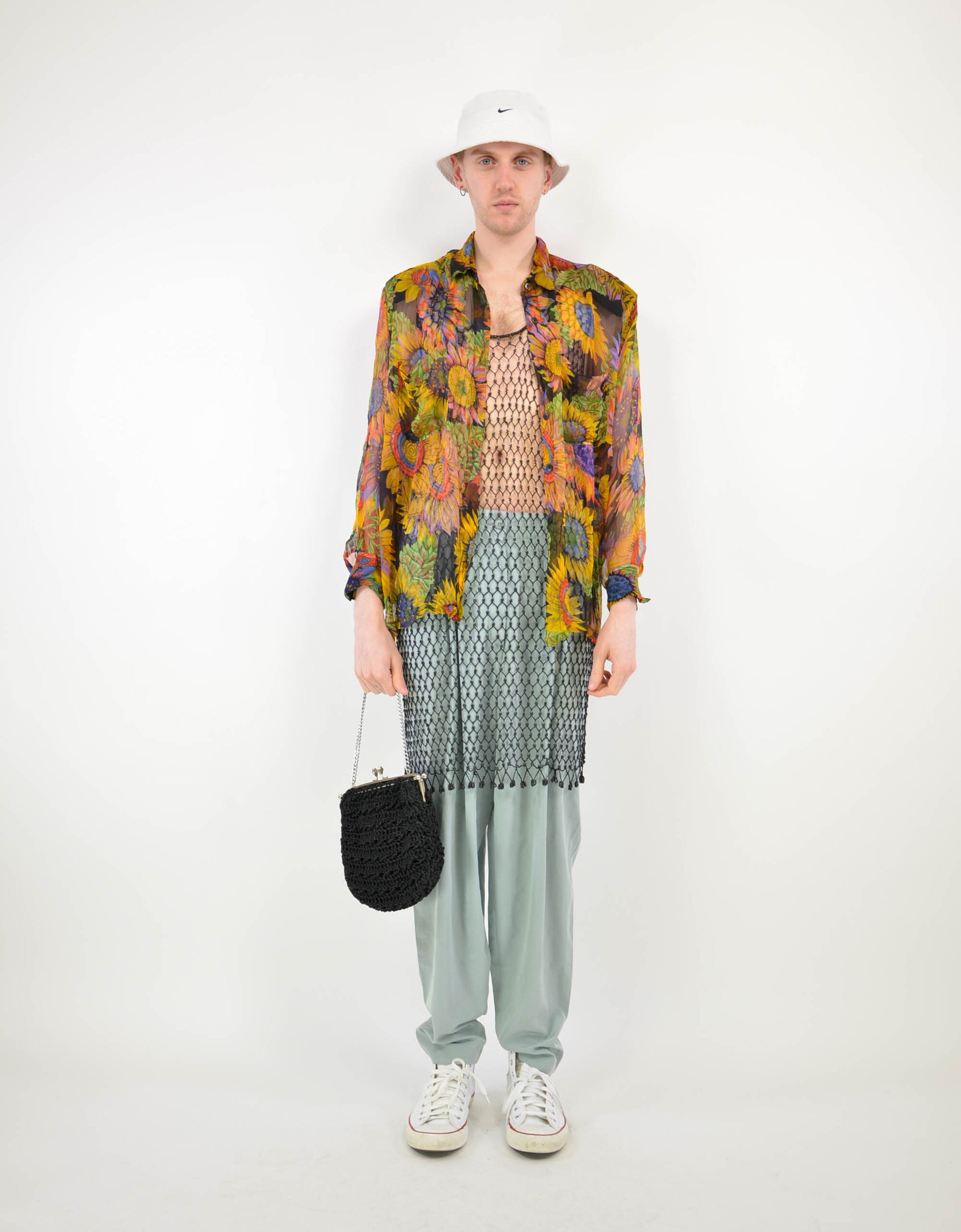 Sunflower print blouse - PICKNWEIGHT - VINTAGE KILO STORE