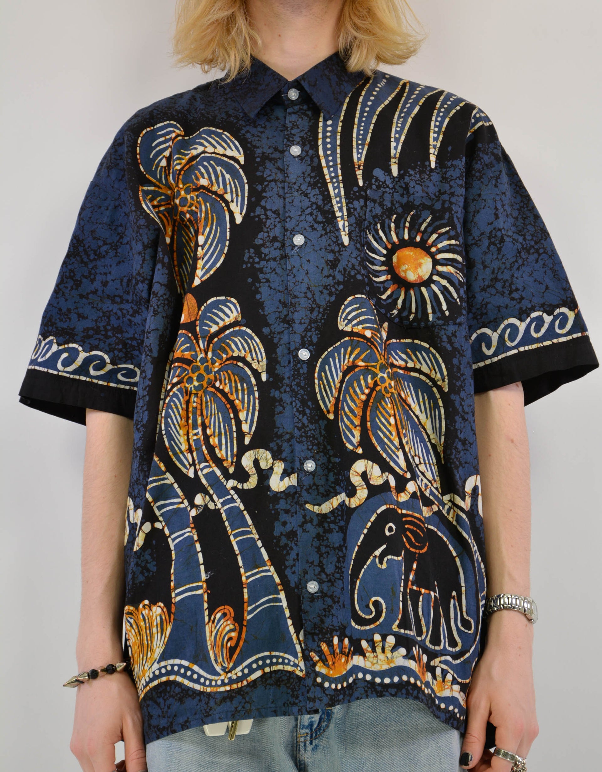 Ethno print shirt - PICKNWEIGHT - VINTAGE KILO STORE
