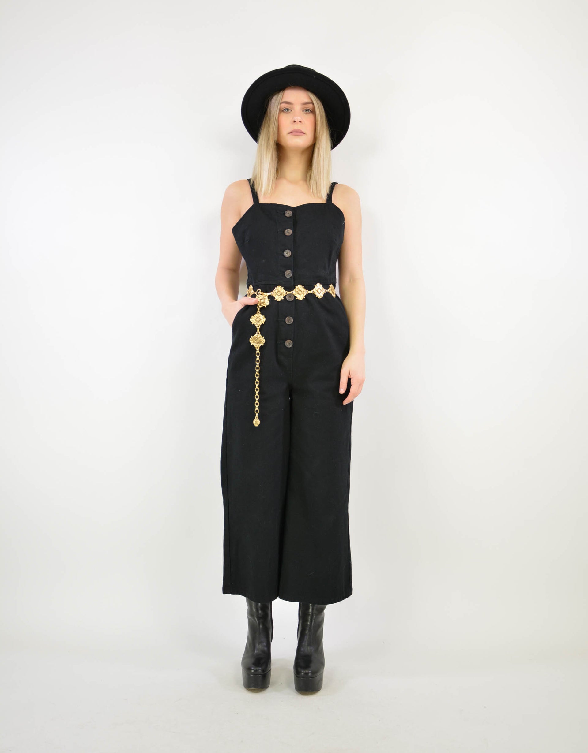 Black jumpsuit - PICKNWEIGHT - VINTAGE KILO STORE