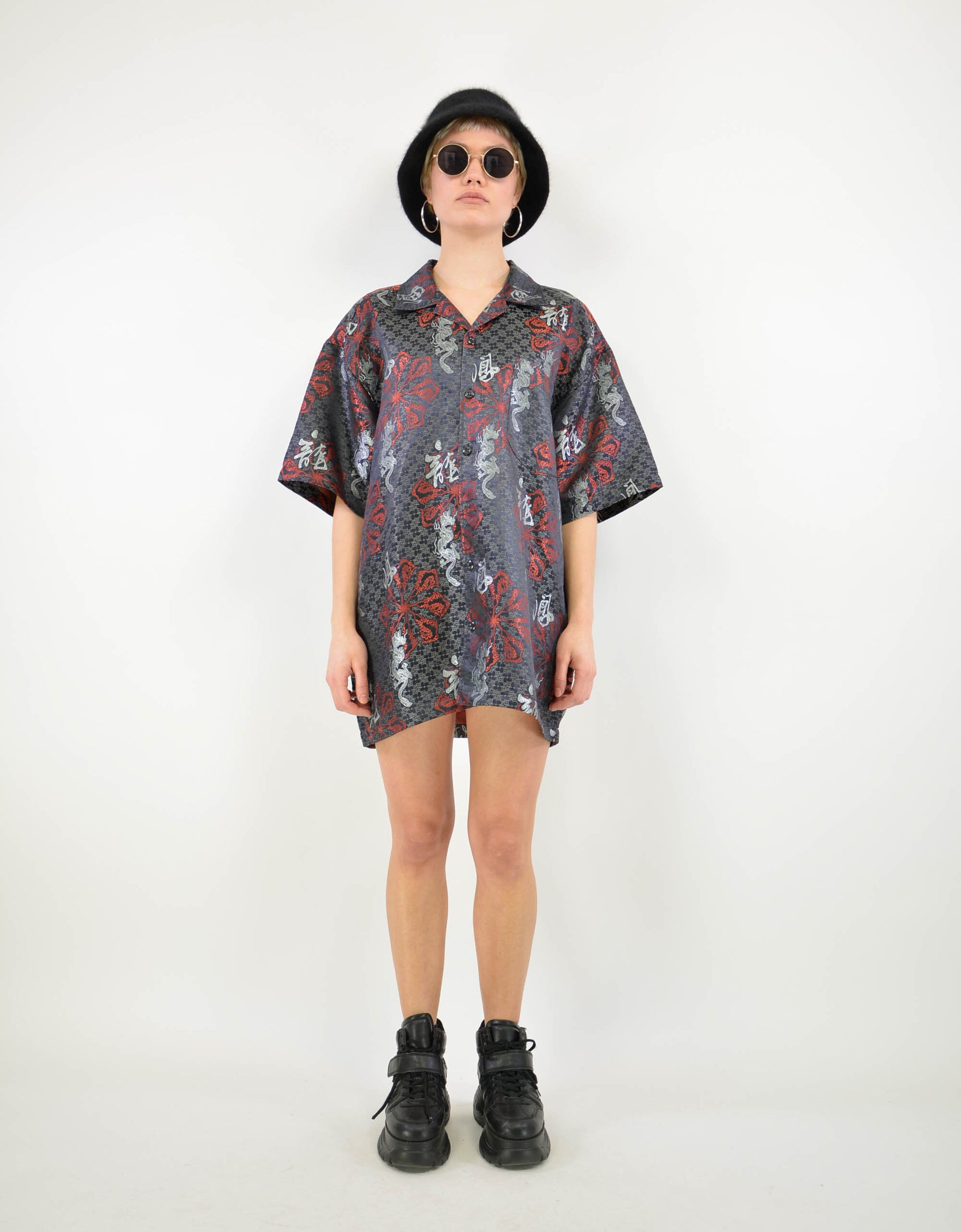 Japanese 00s print shirt - PICKNWEIGHT - VINTAGE KILO STORE