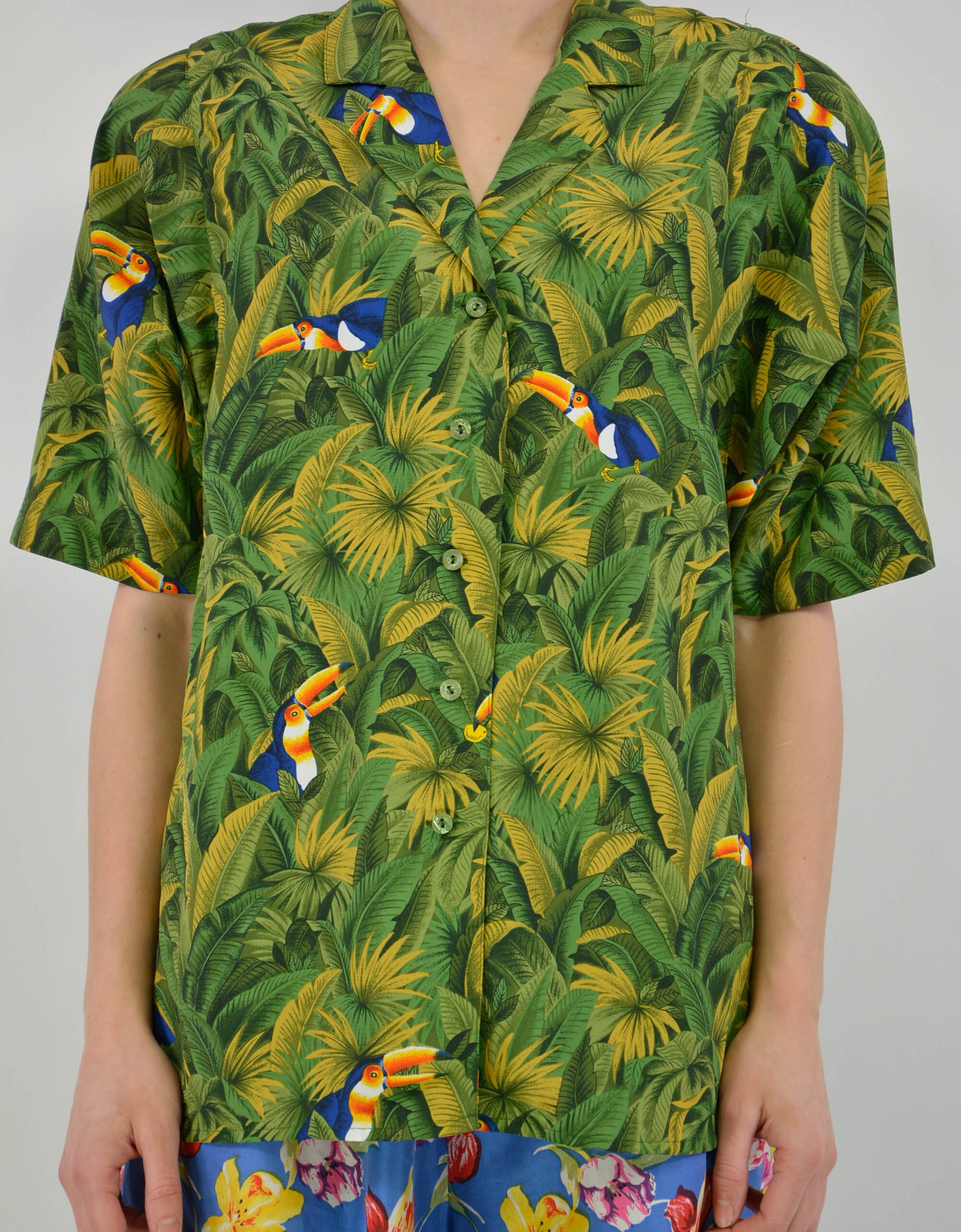 Hawaiian print blouse - PICKNWEIGHT - VINTAGE KILO STORE