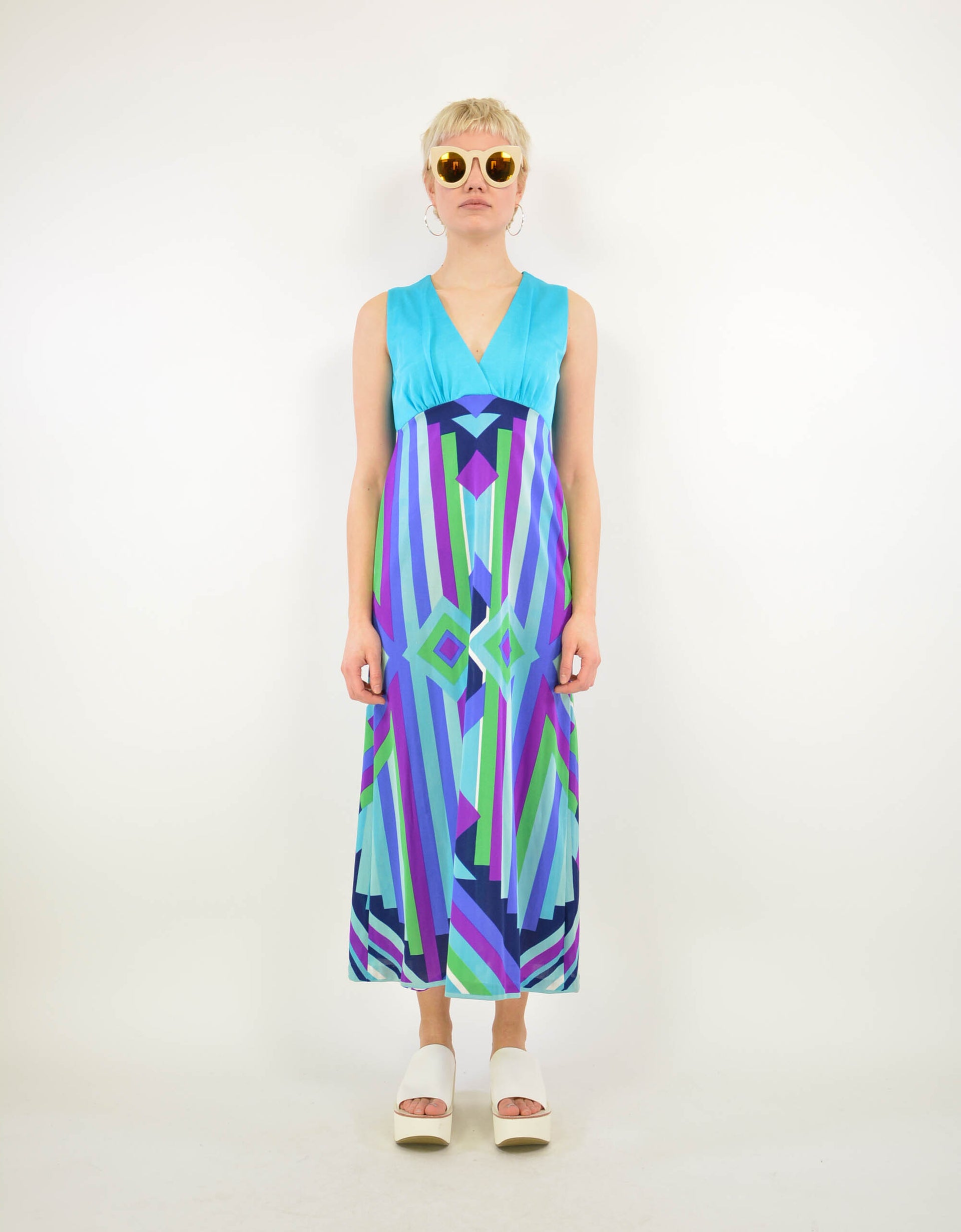 80s print dress - PICKNWEIGHT - VINTAGE KILO STORE