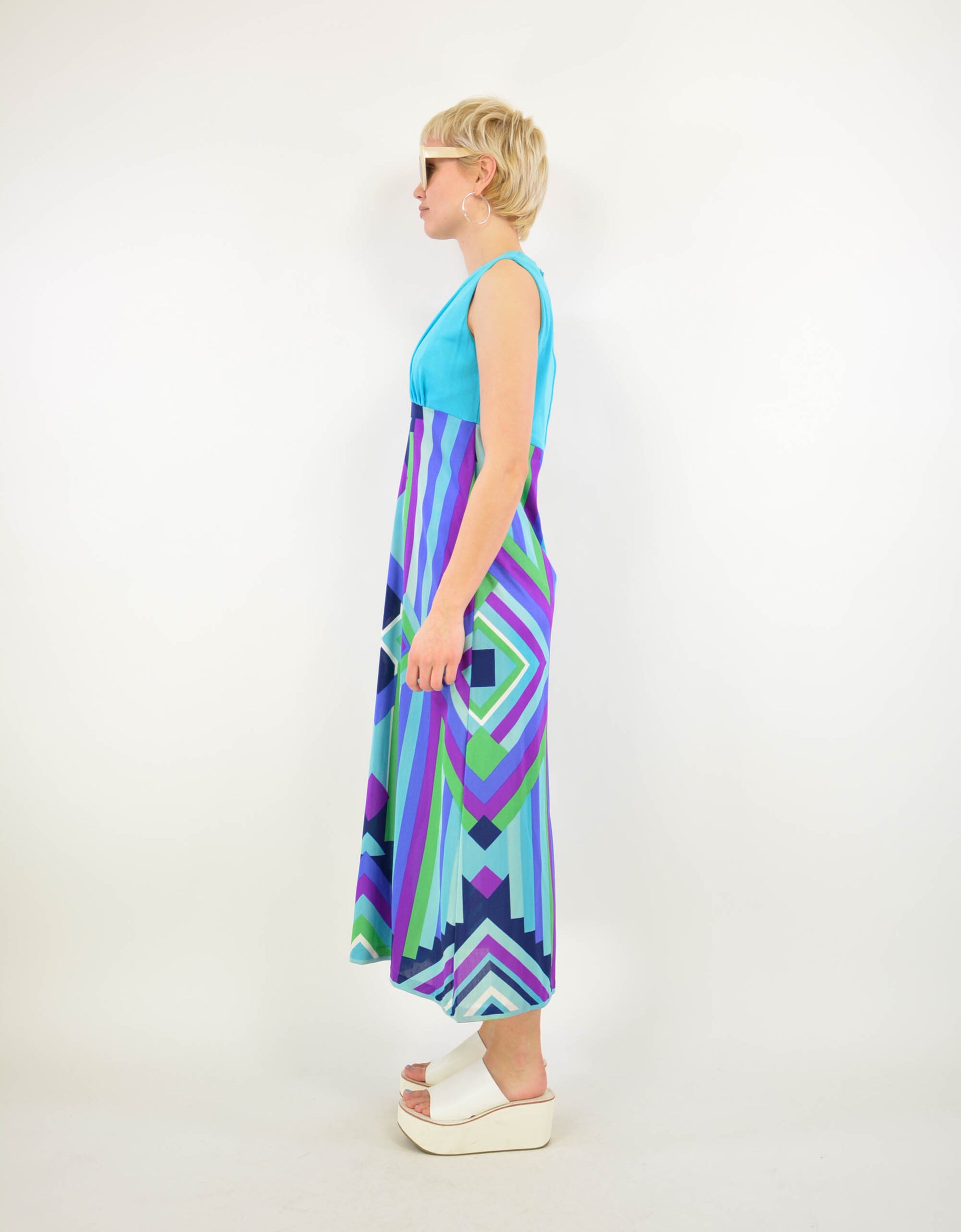 80s print dress - PICKNWEIGHT - VINTAGE KILO STORE