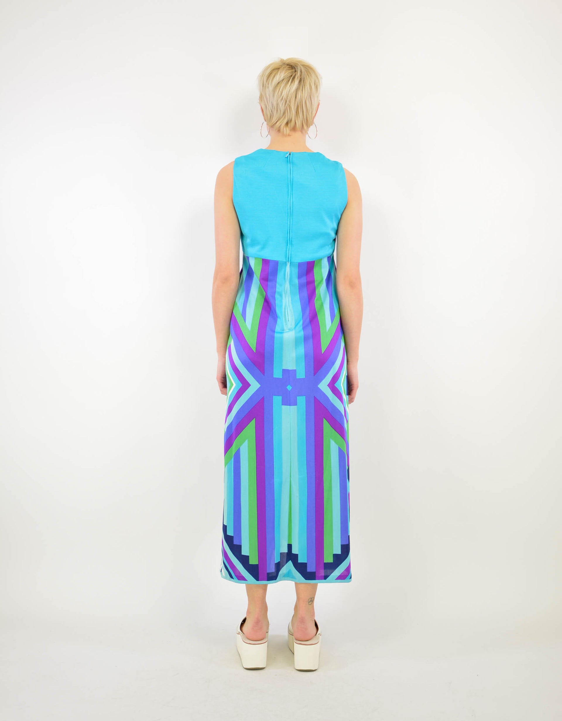 80s print dress - PICKNWEIGHT - VINTAGE KILO STORE