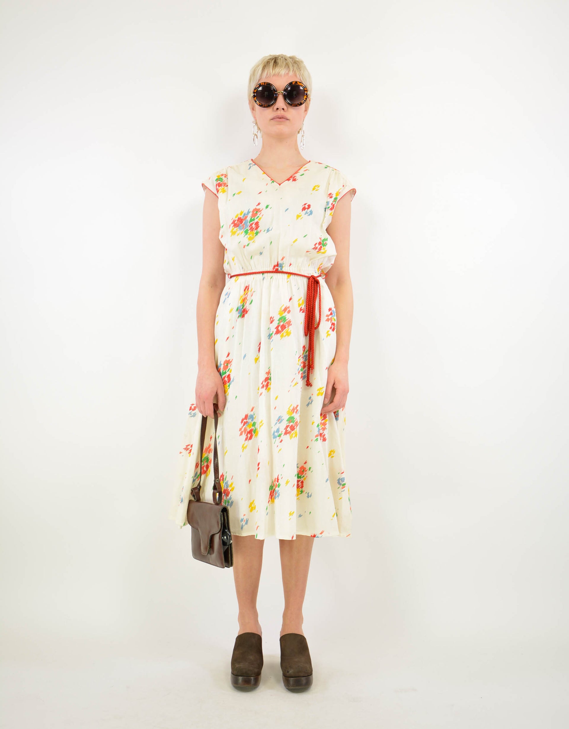 80s print dress - PICKNWEIGHT - VINTAGE KILO STORE