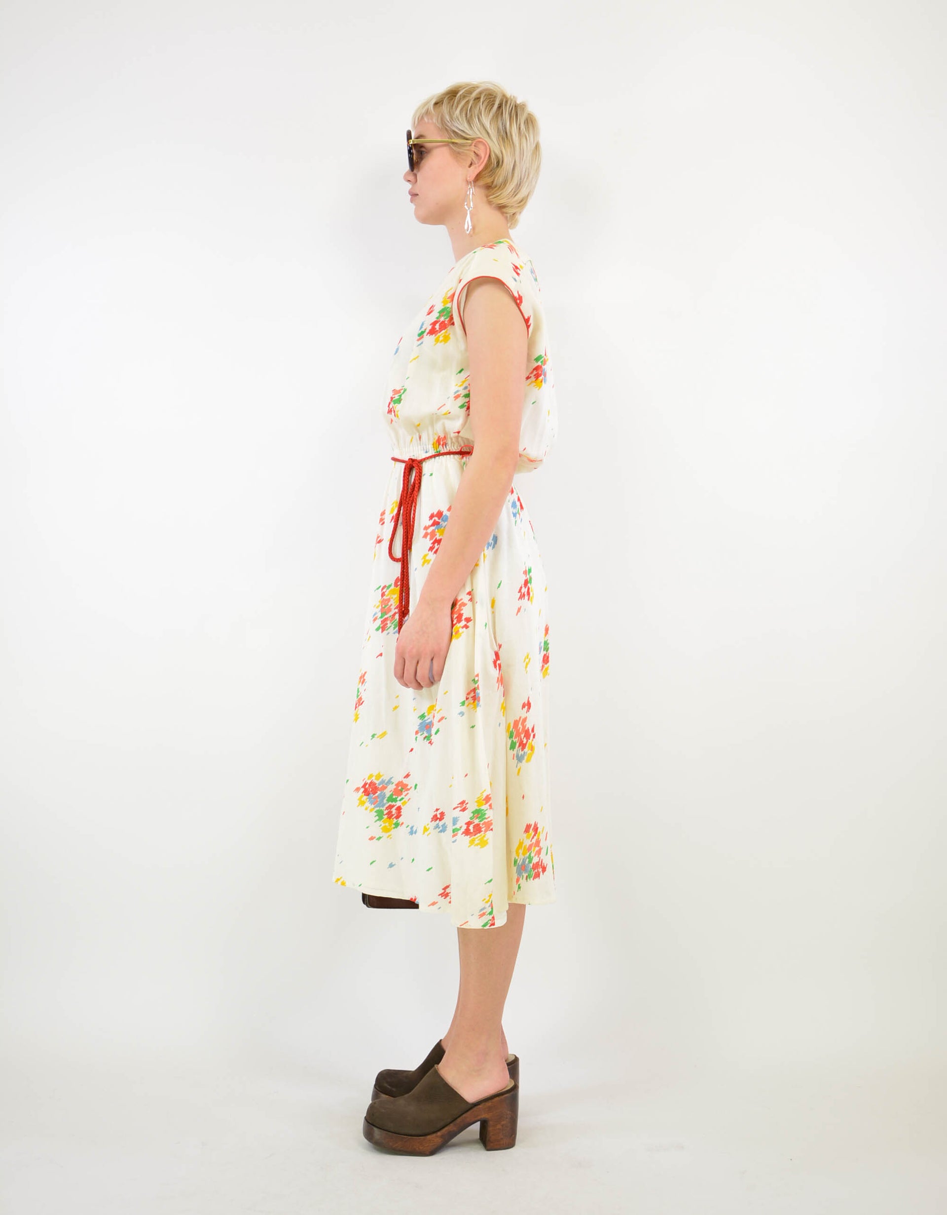 80s print dress - PICKNWEIGHT - VINTAGE KILO STORE