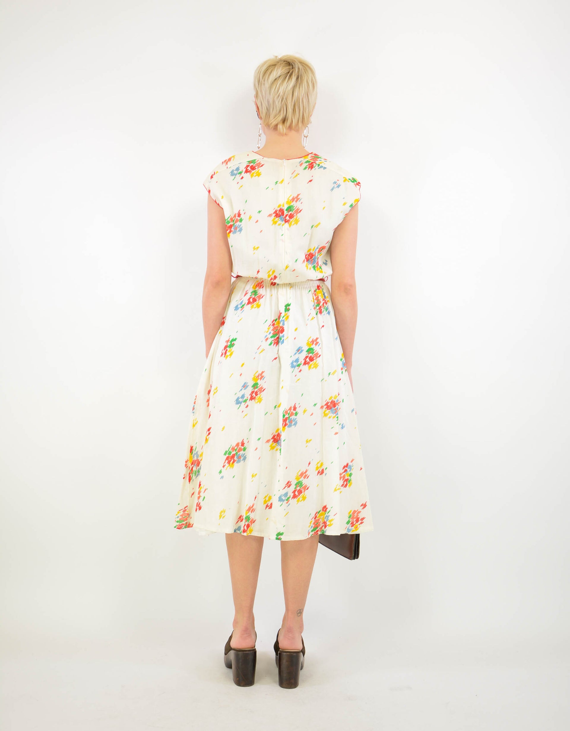 80s print dress - PICKNWEIGHT - VINTAGE KILO STORE