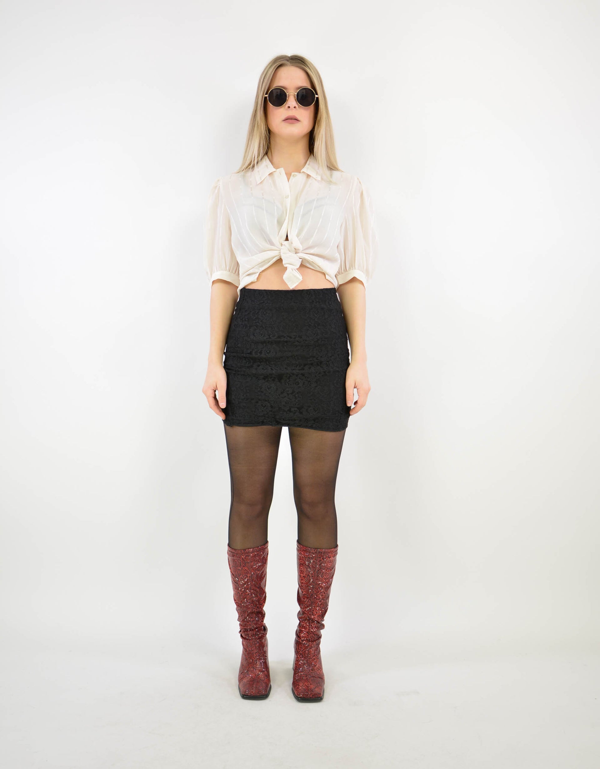 White transparent blouse - PICKNWEIGHT - VINTAGE KILO STORE