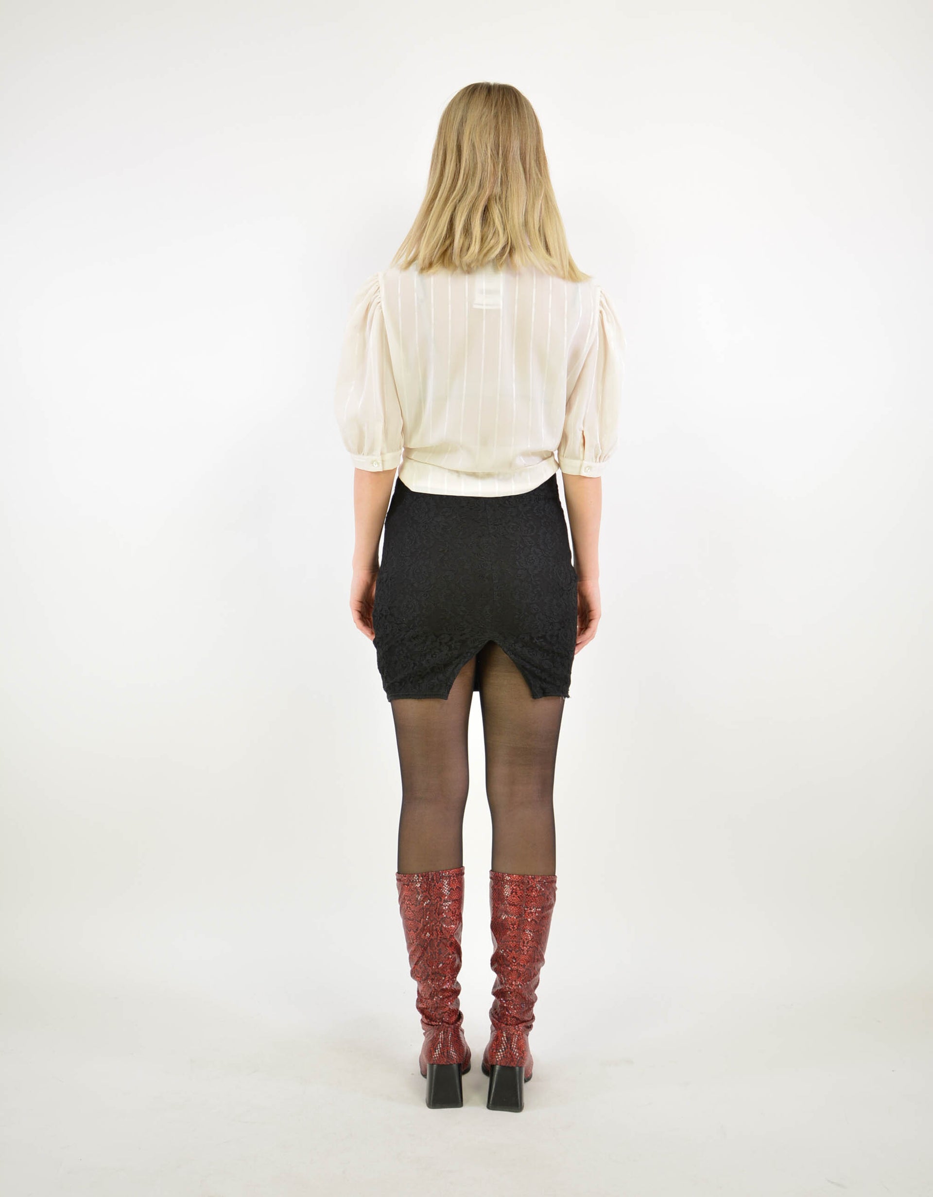White transparent blouse - PICKNWEIGHT - VINTAGE KILO STORE