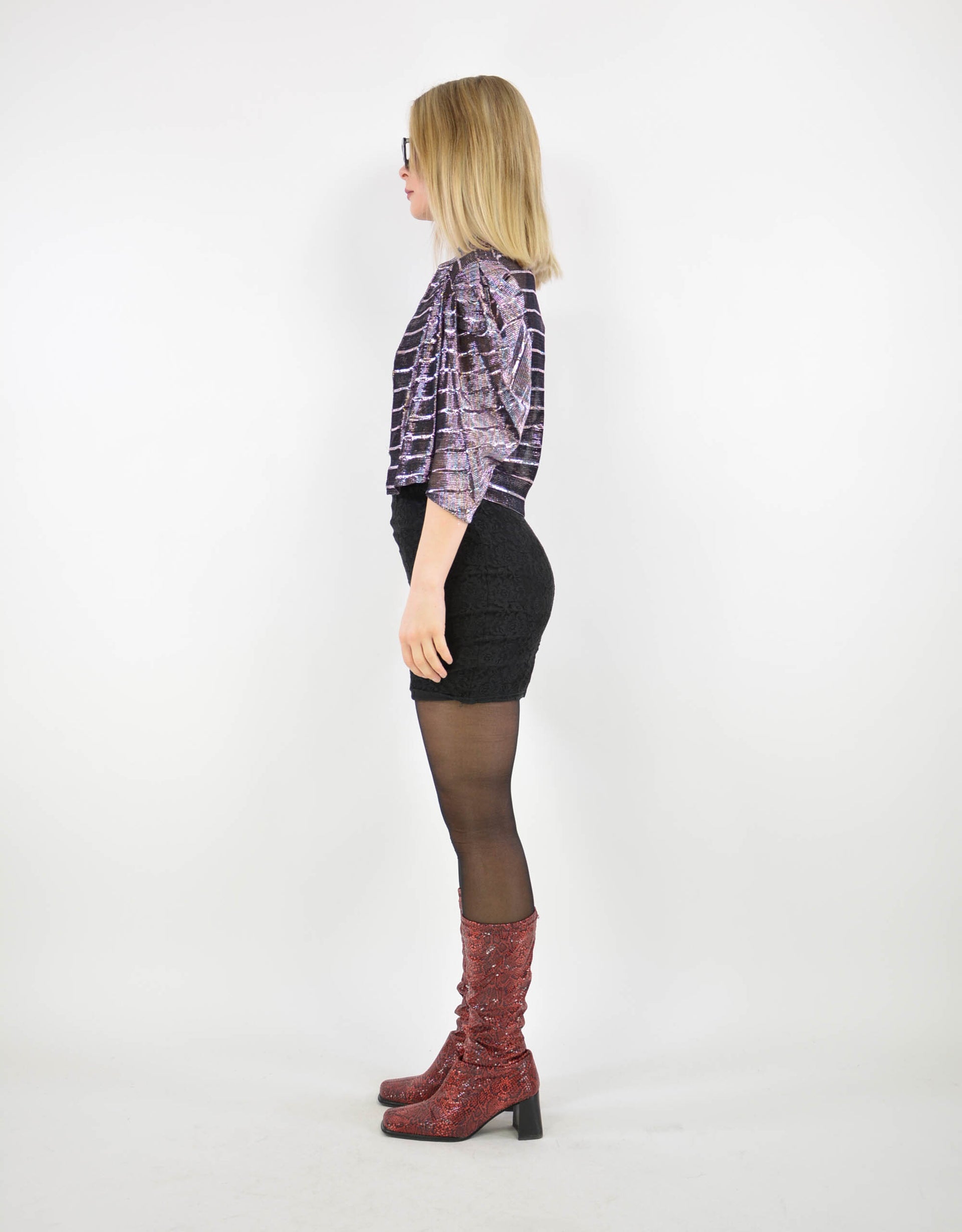 80s lurex jacket - PICKNWEIGHT - VINTAGE KILO STORE