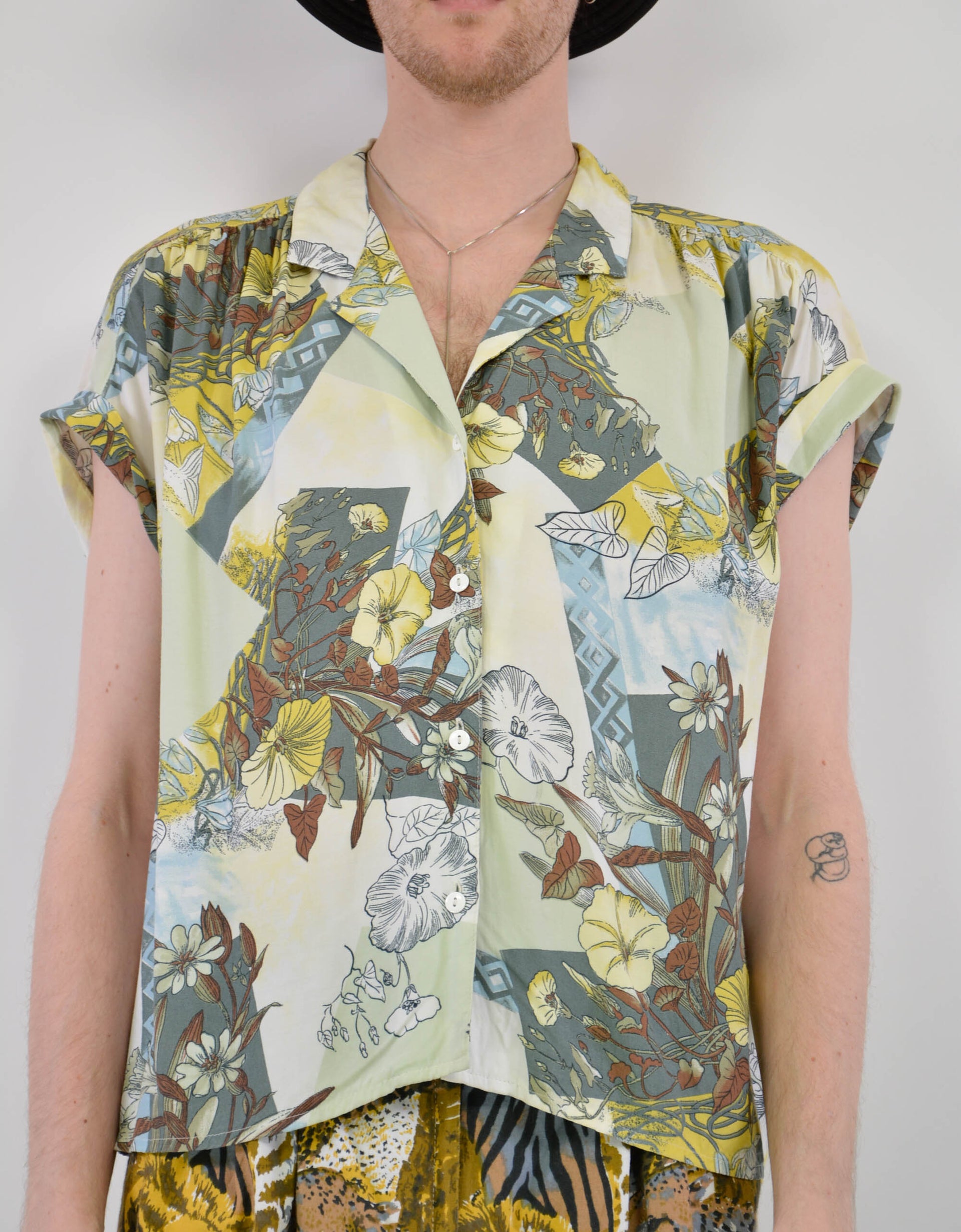 80s print blouse - PICKNWEIGHT - VINTAGE KILO STORE