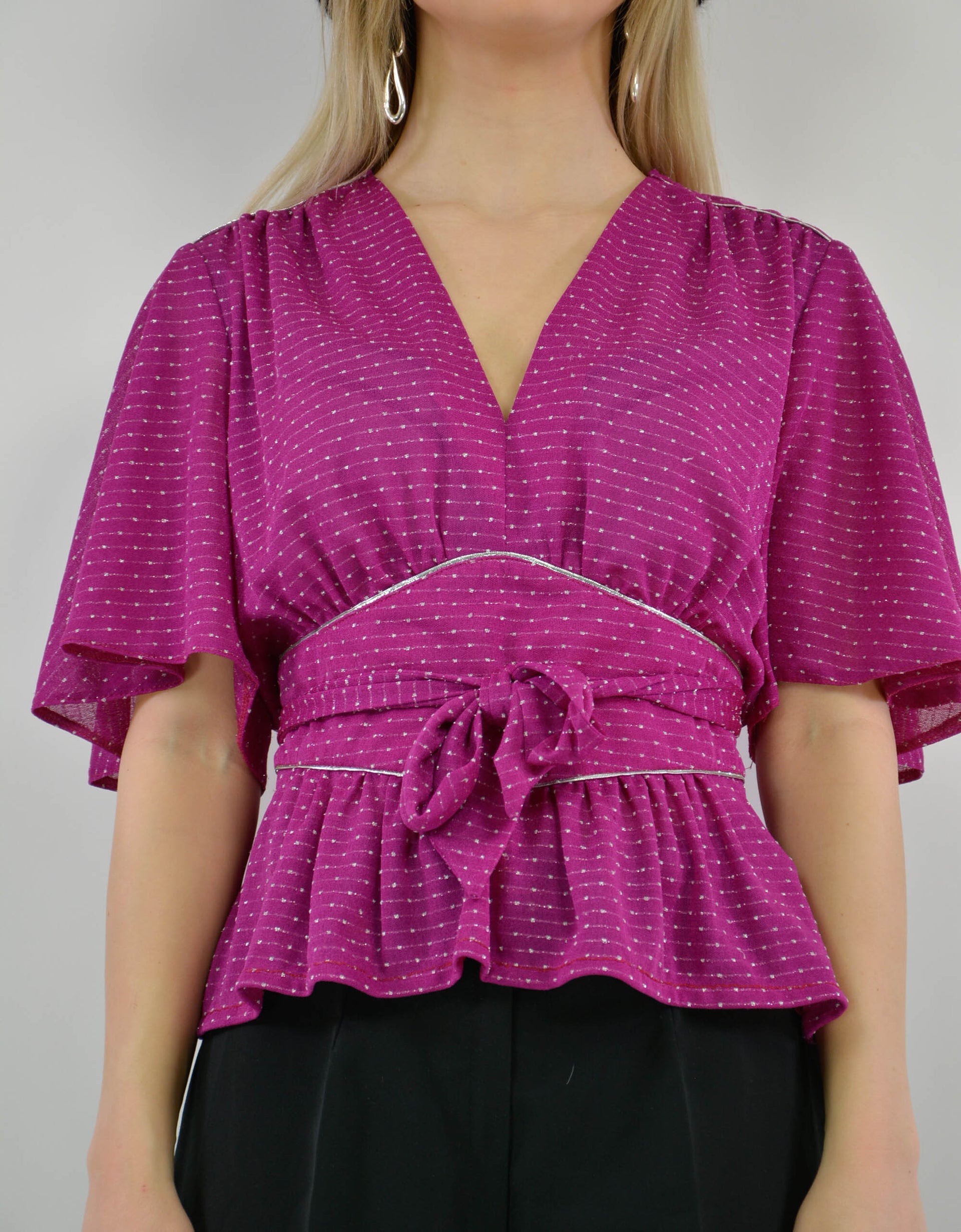 80s lurex blouse - PICKNWEIGHT - VINTAGE KILO STORE