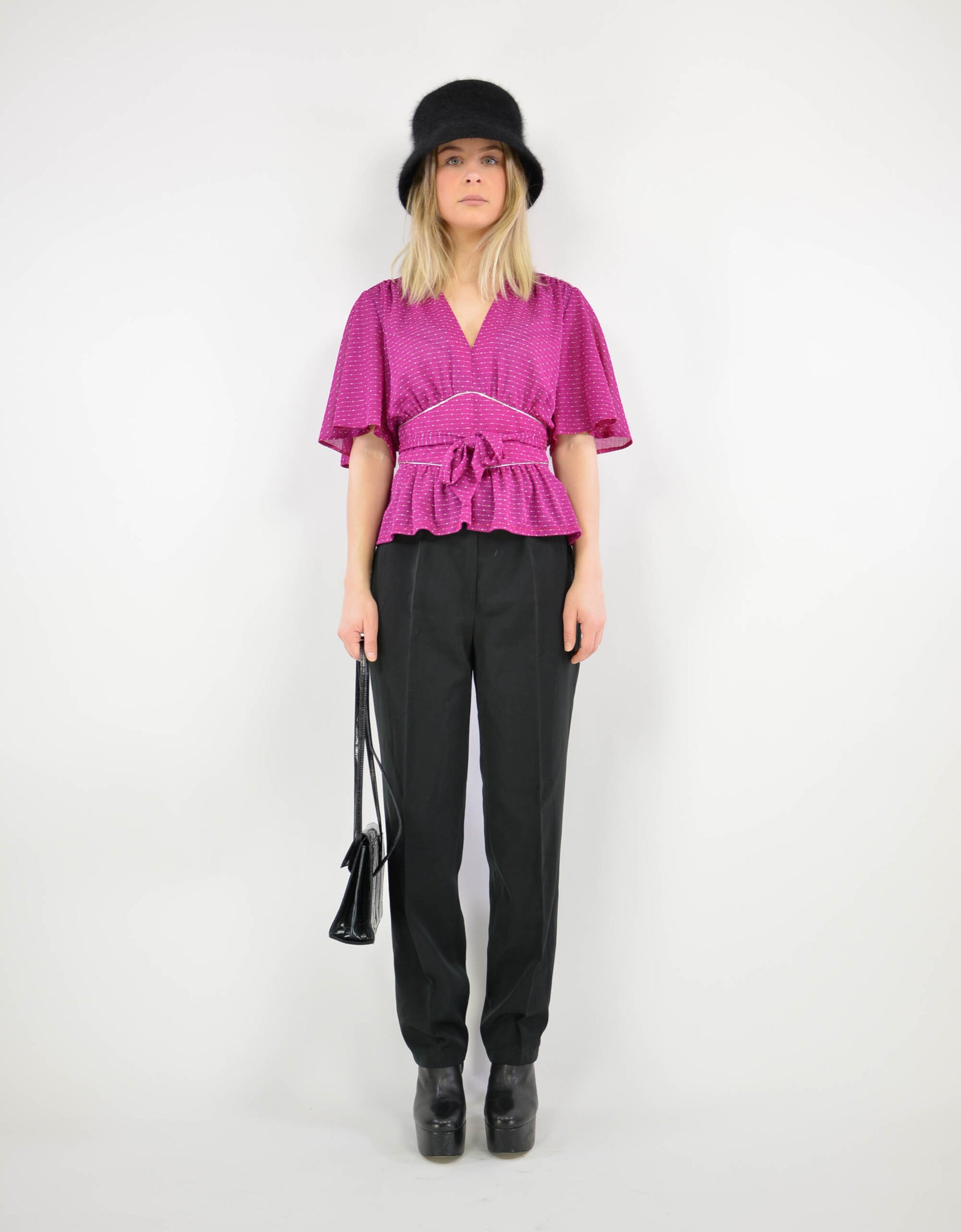 80s lurex blouse - PICKNWEIGHT - VINTAGE KILO STORE
