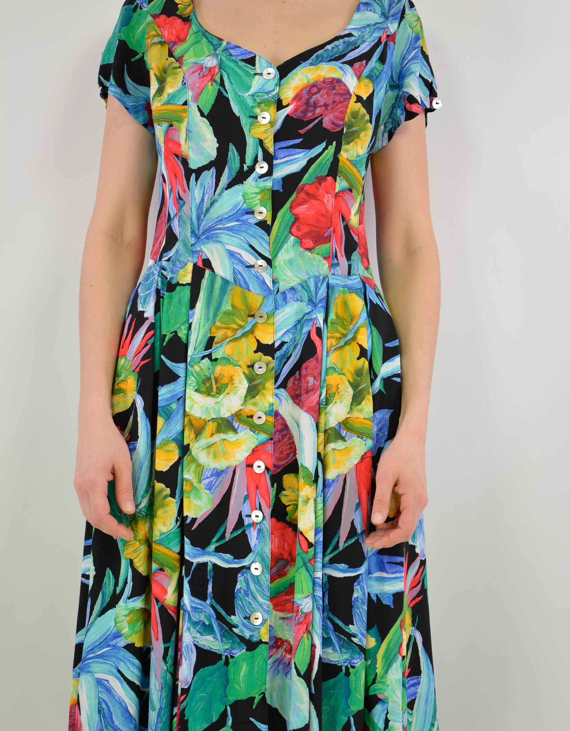 90s flower dress - PICKNWEIGHT - VINTAGE KILO STORE
