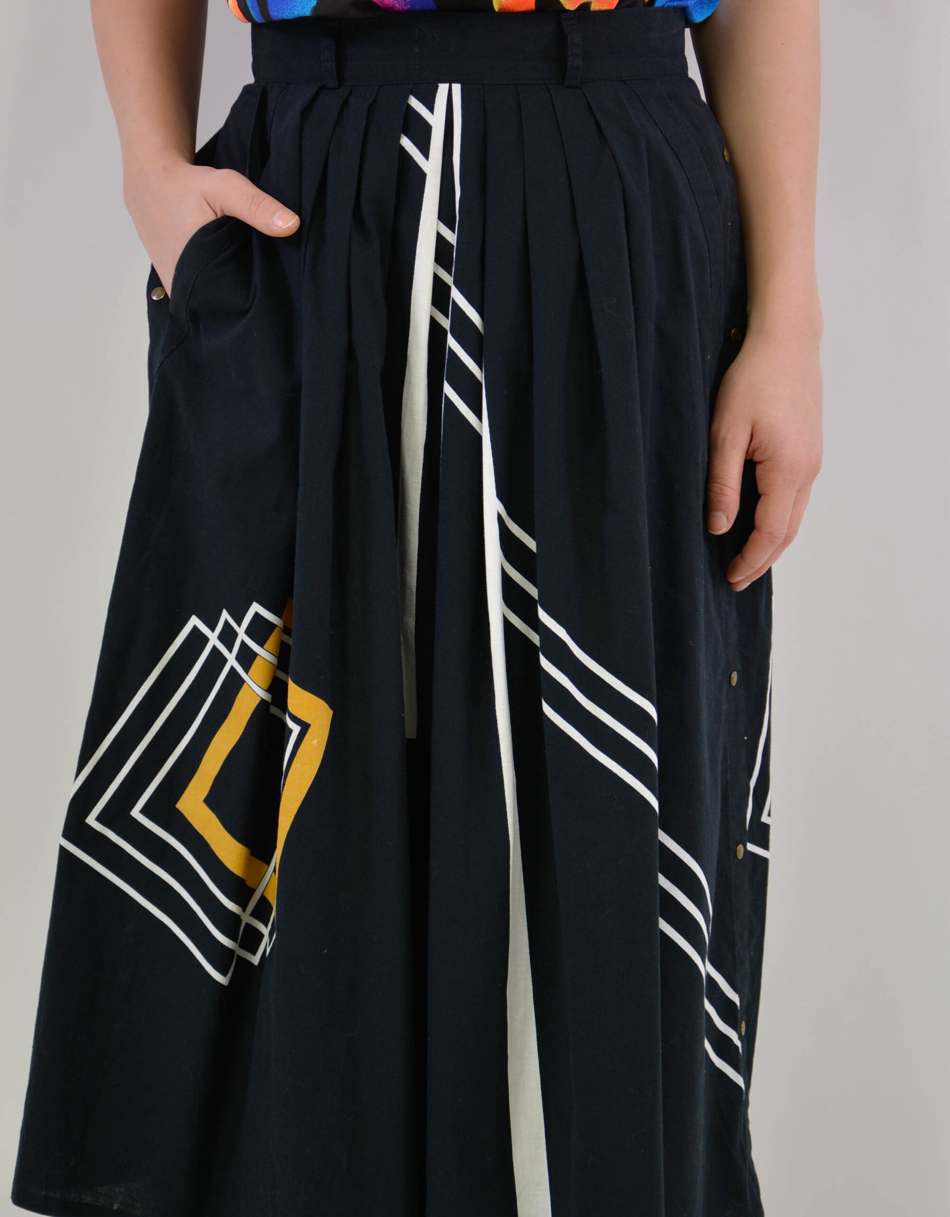 80s print skirt - PICKNWEIGHT - VINTAGE KILO STORE