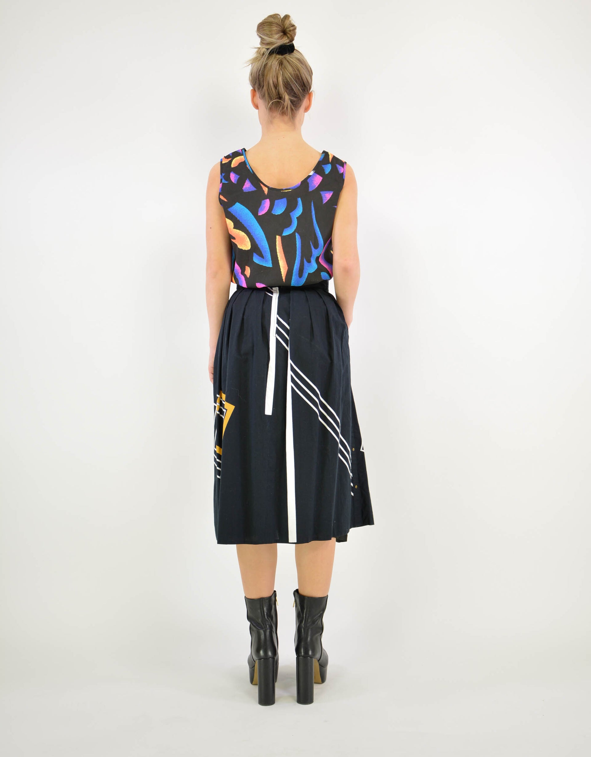 80s print skirt - PICKNWEIGHT - VINTAGE KILO STORE