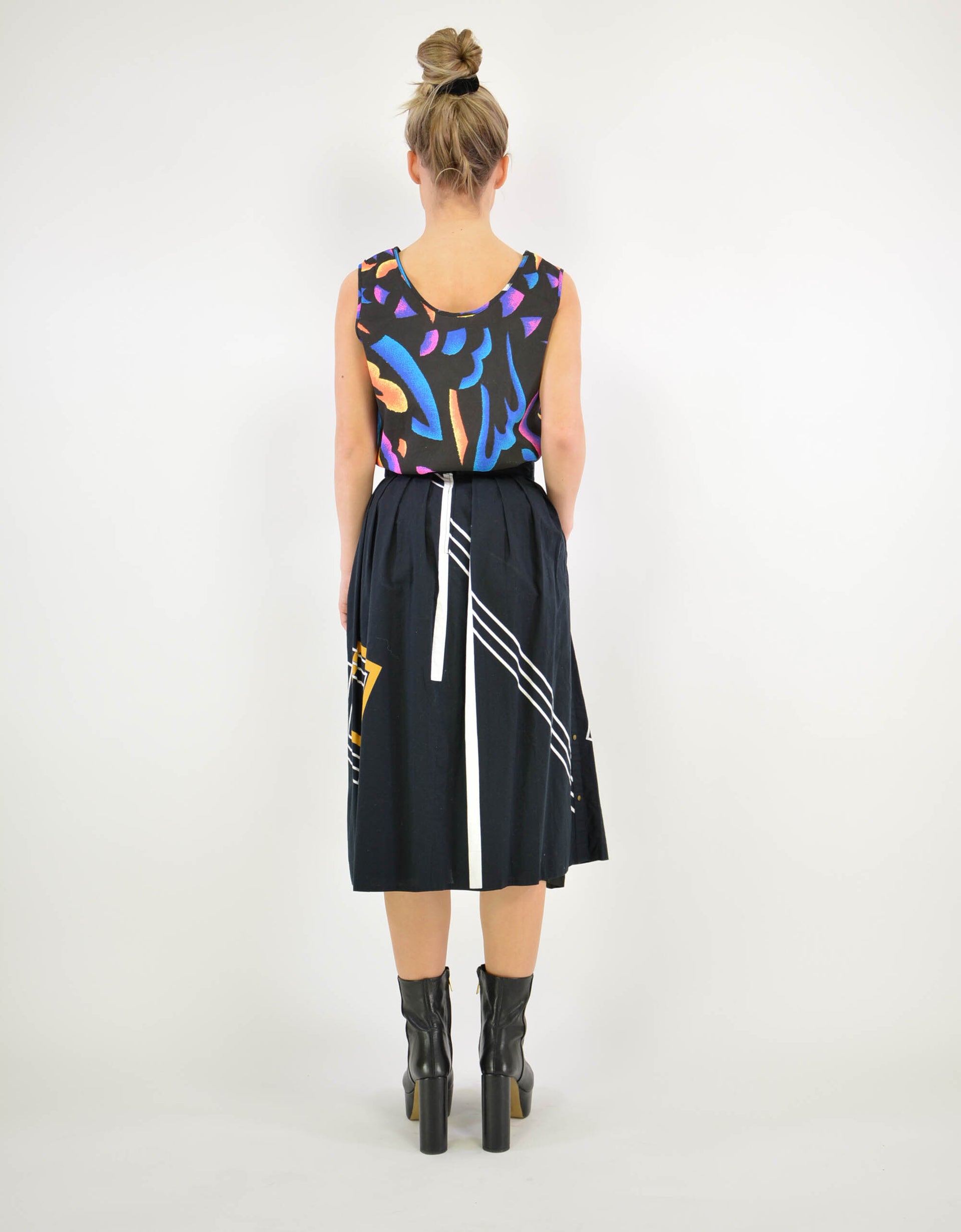 80s print top - PICKNWEIGHT - VINTAGE KILO STORE