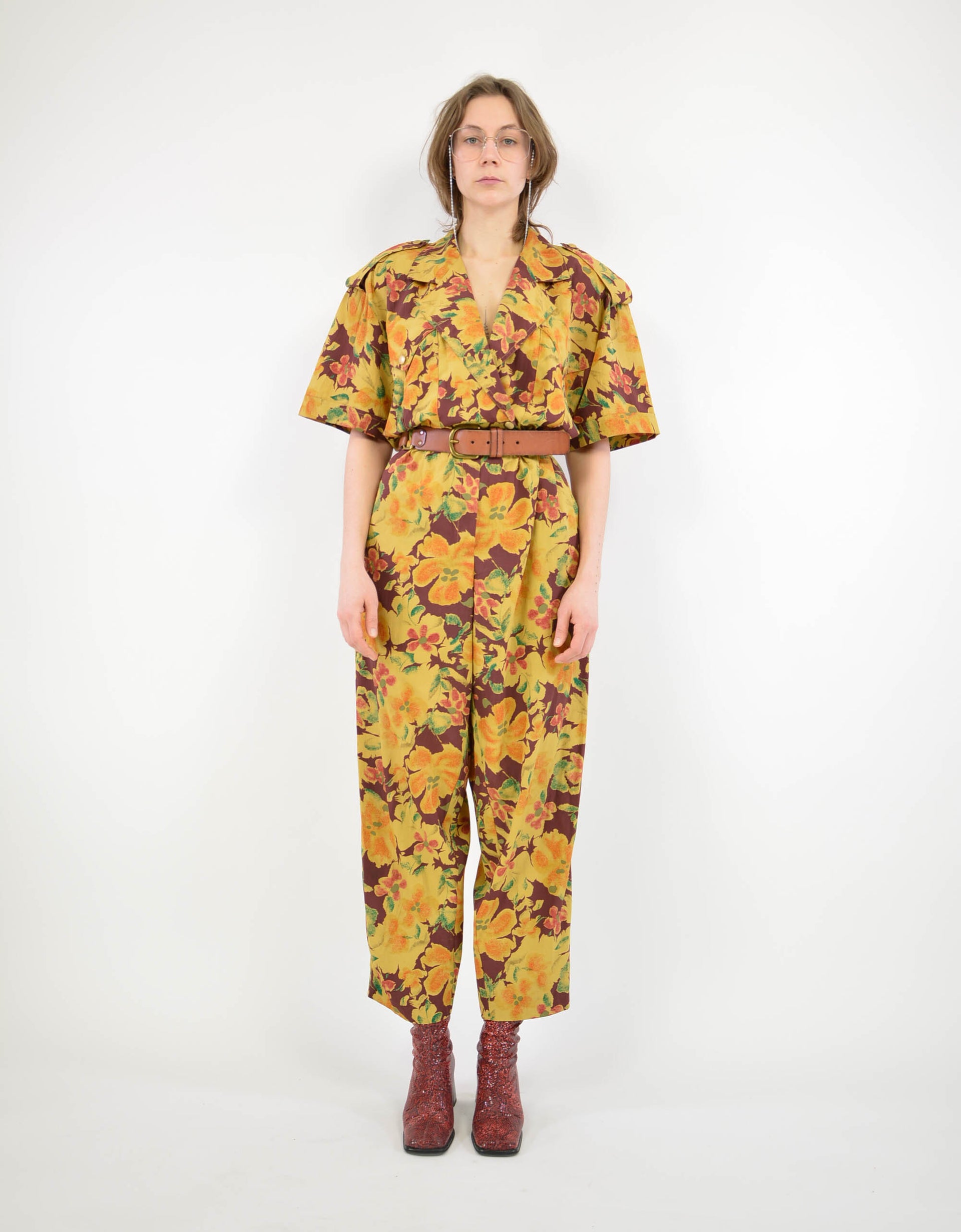 Floral jumpsuit - PICKNWEIGHT - VINTAGE KILO STORE