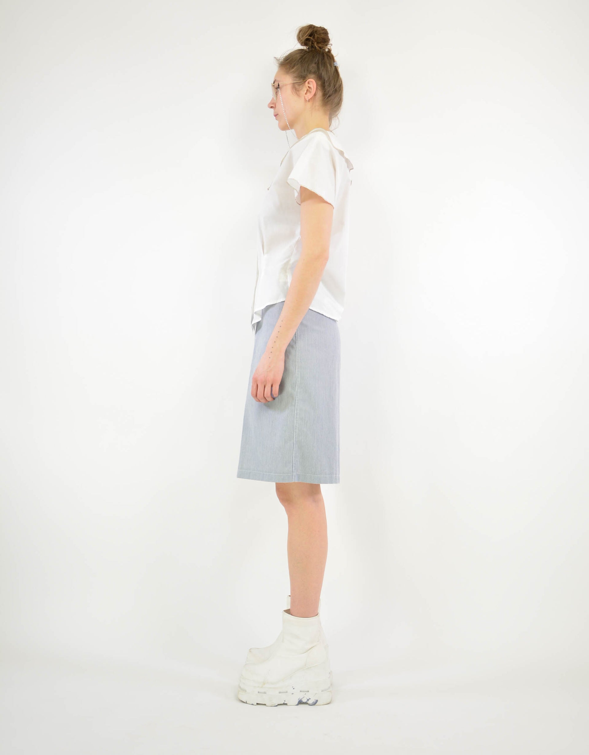 White embroidered blouse - PICKNWEIGHT - VINTAGE KILO STORE