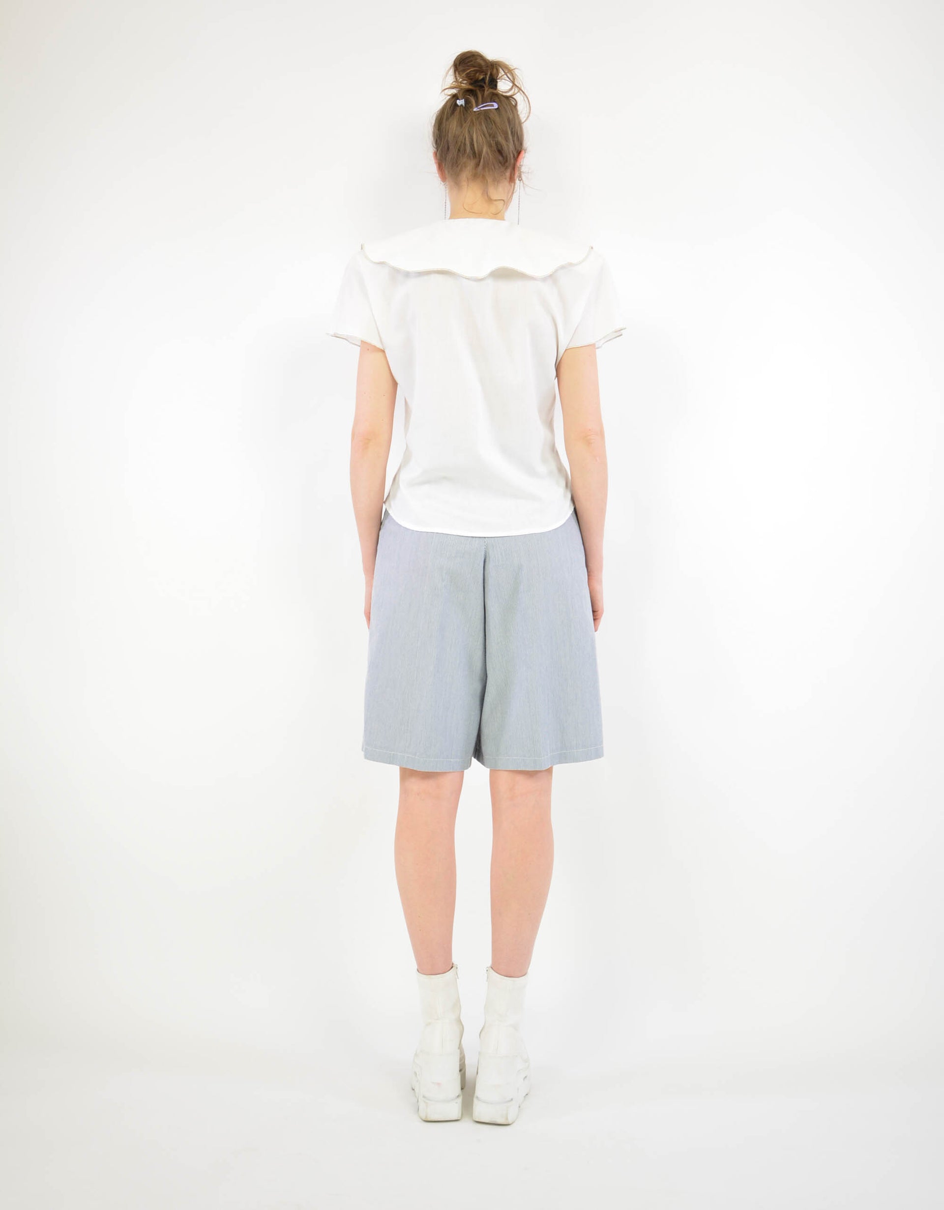 White embroidered blouse - PICKNWEIGHT - VINTAGE KILO STORE