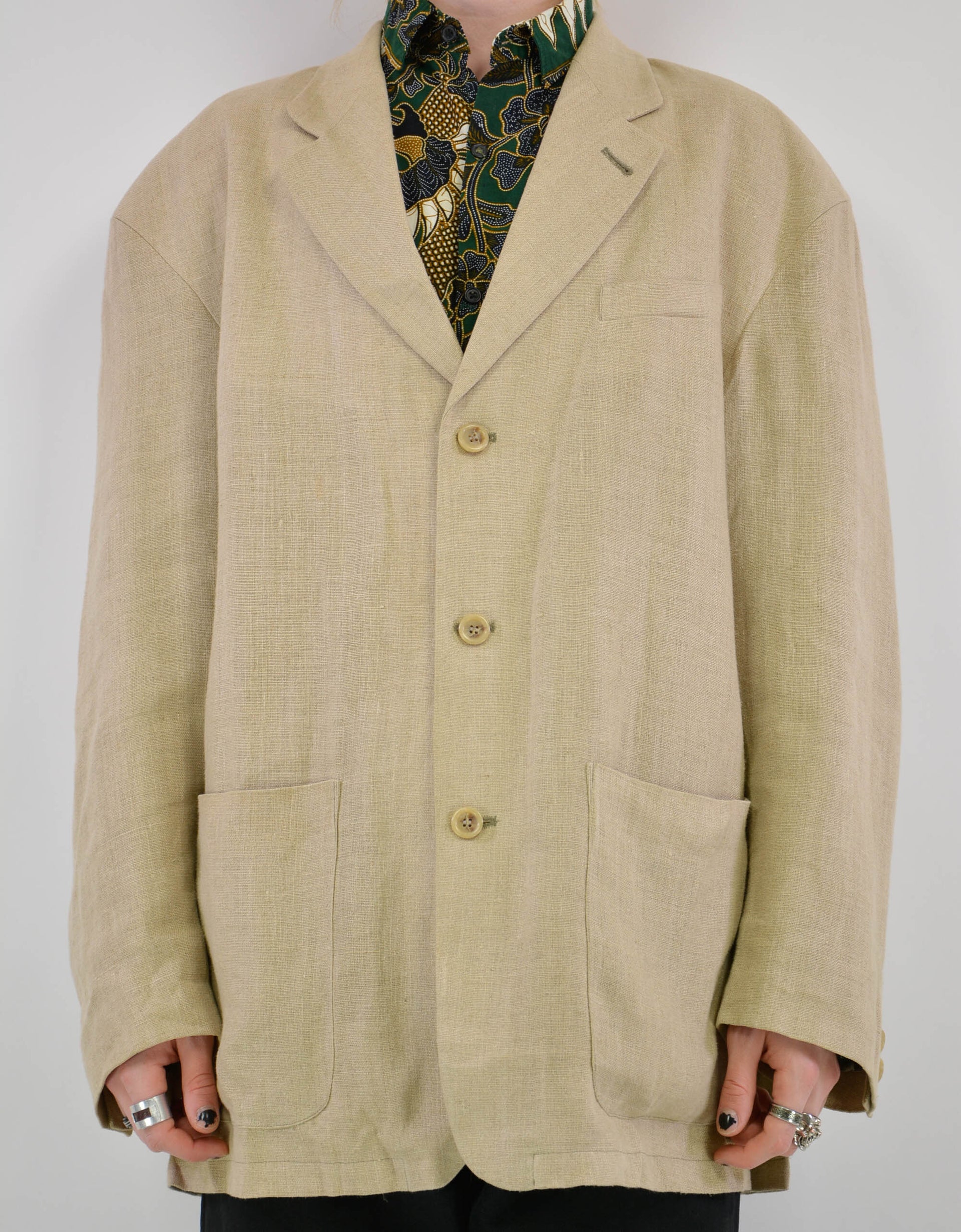 Linen suit jacket - PICKNWEIGHT - VINTAGE KILO STORE